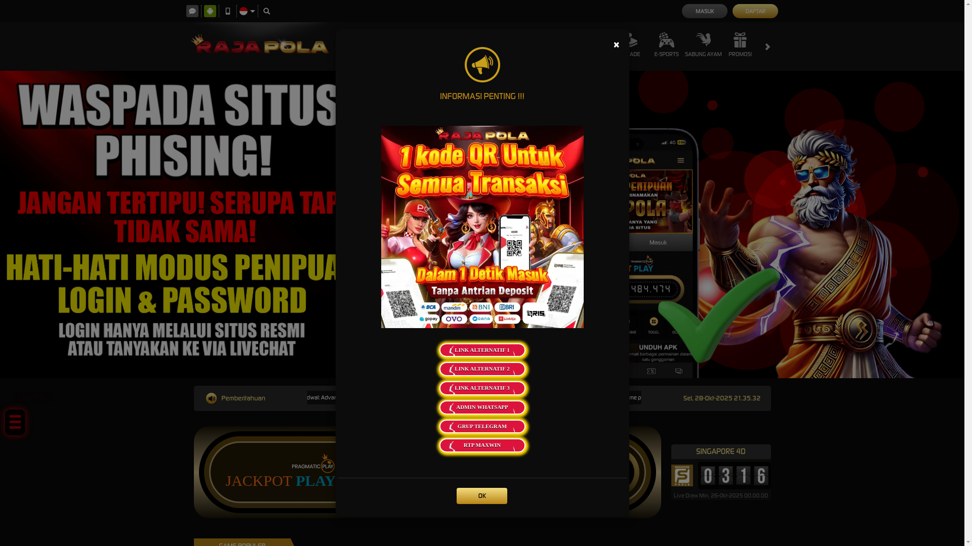 website screenshot of https://polamantapbetul.store/