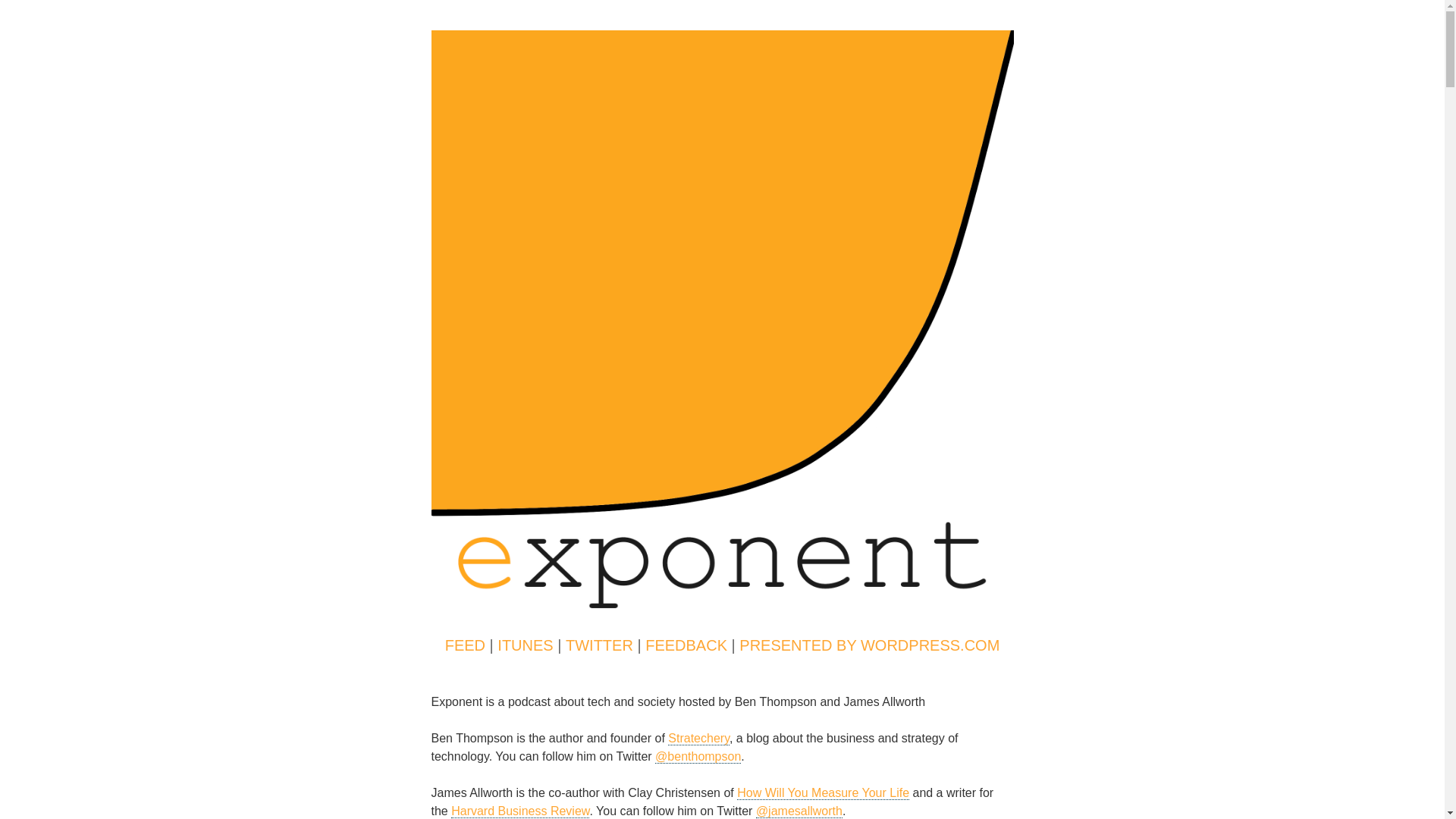 website screenshot of https://exponent.fm