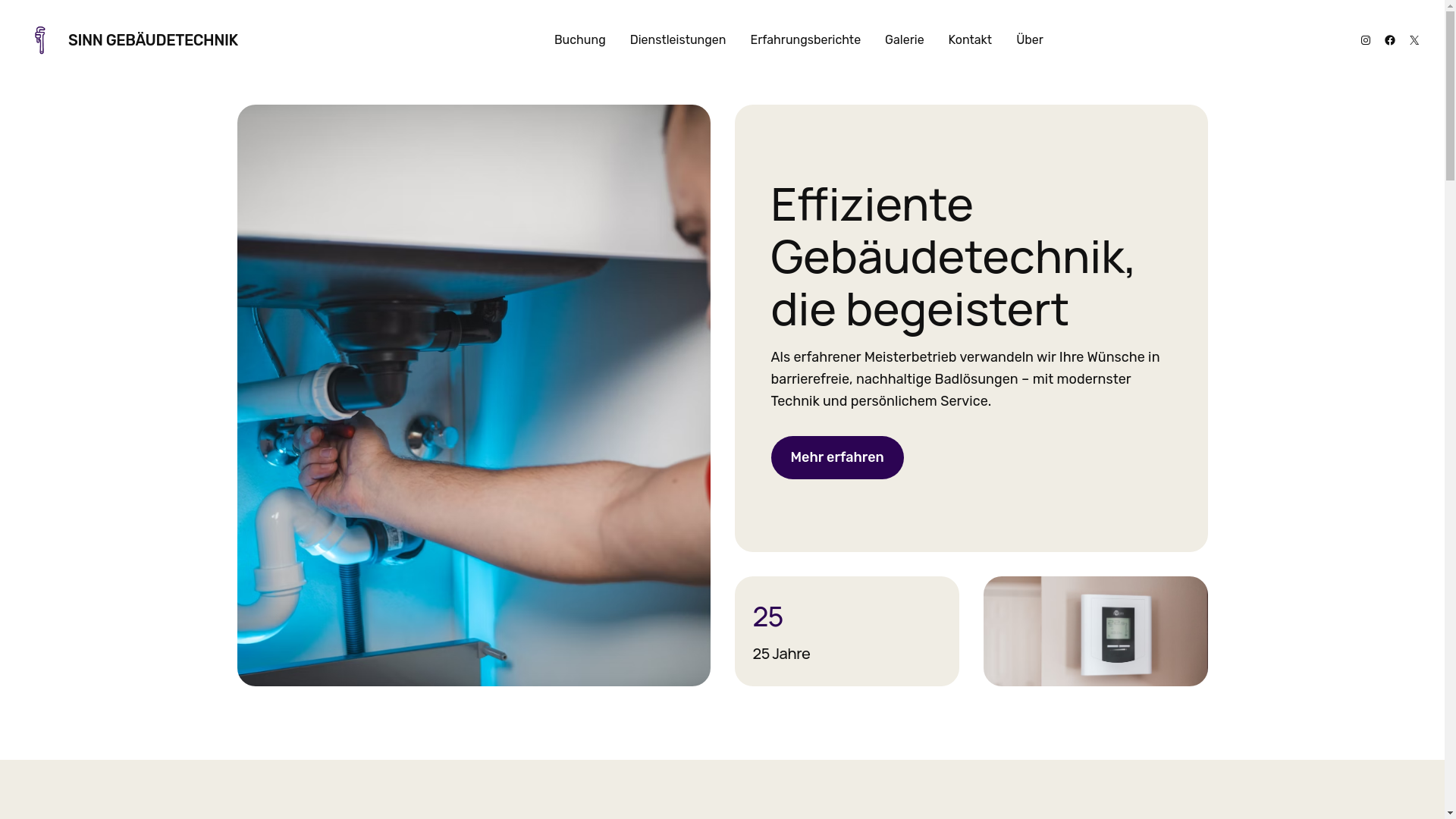 website screenshot of https://xn--sinngebudetechnik-wqb.de/
