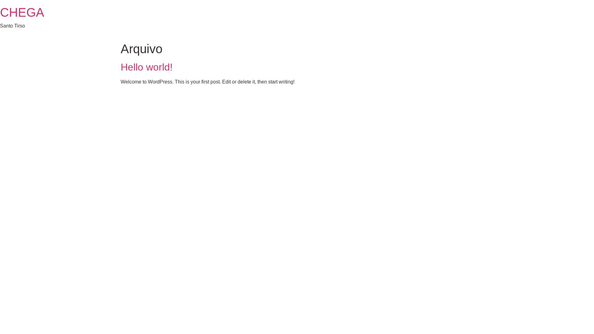 website screenshot of https://chegasantotirso.pt/
