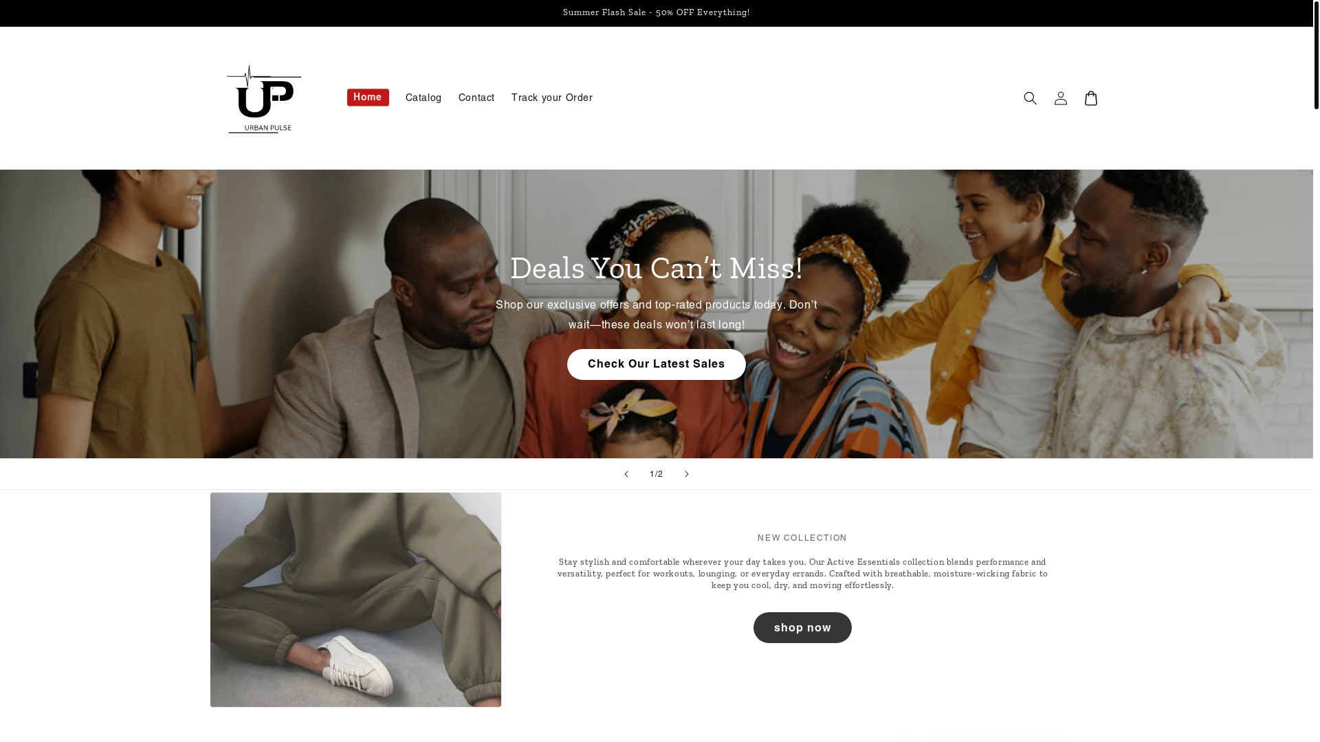 website screenshot of https://yoururbanpulse.store/