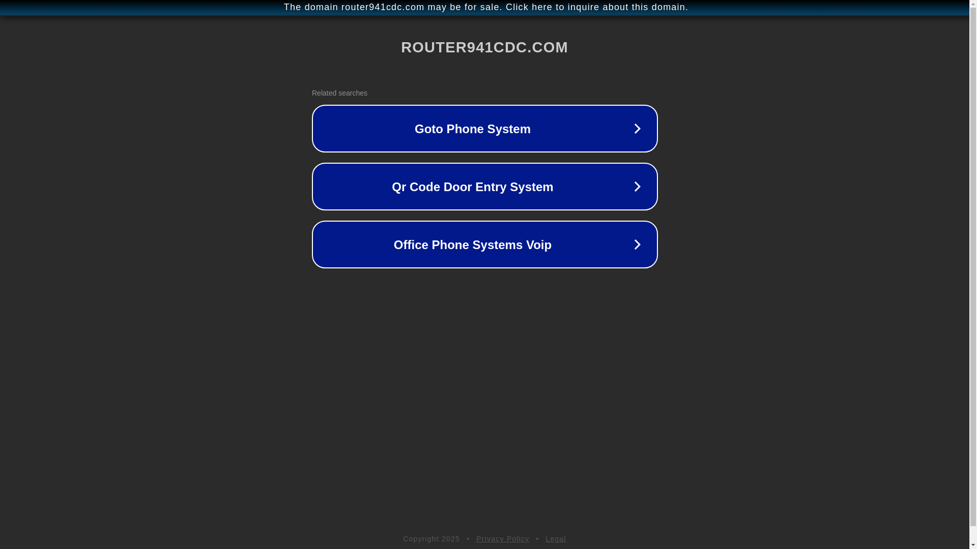 website screenshot of https://router941cdc.com/