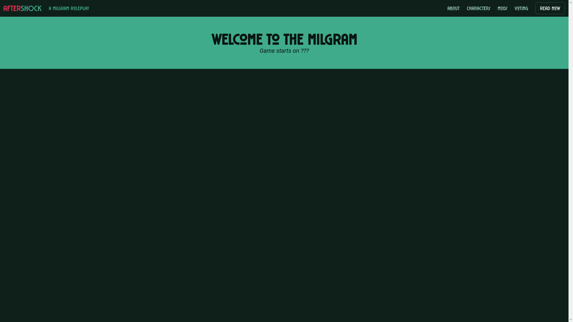 website screenshot of https://aftershockrp.pages.dev/