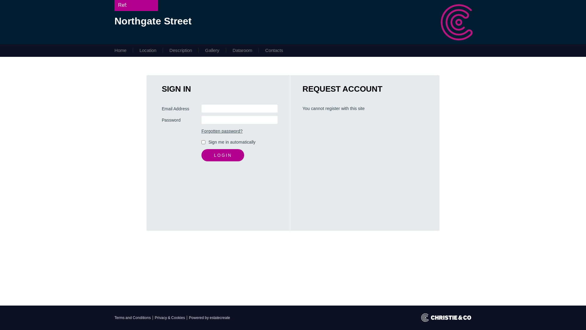 website screenshot of https://northgate-street-christie.com/