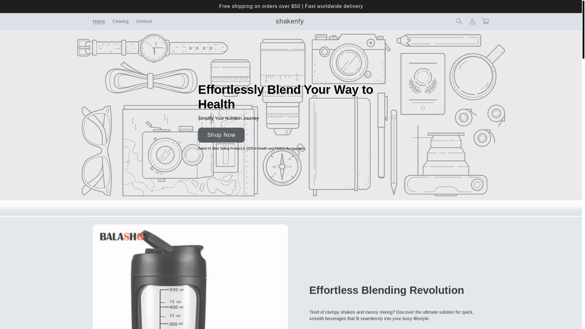website screenshot of https://shakenfy.com/