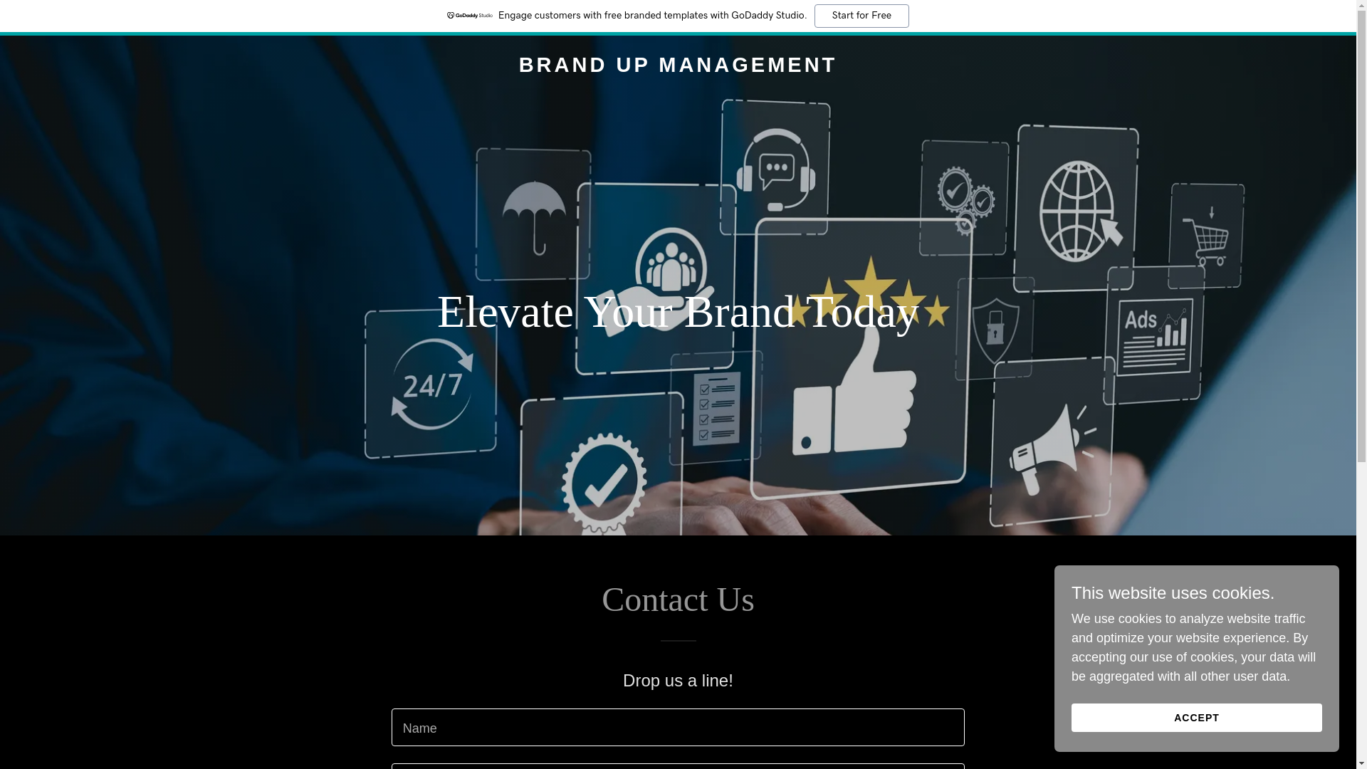 website screenshot of https://brandupmgmt.com/