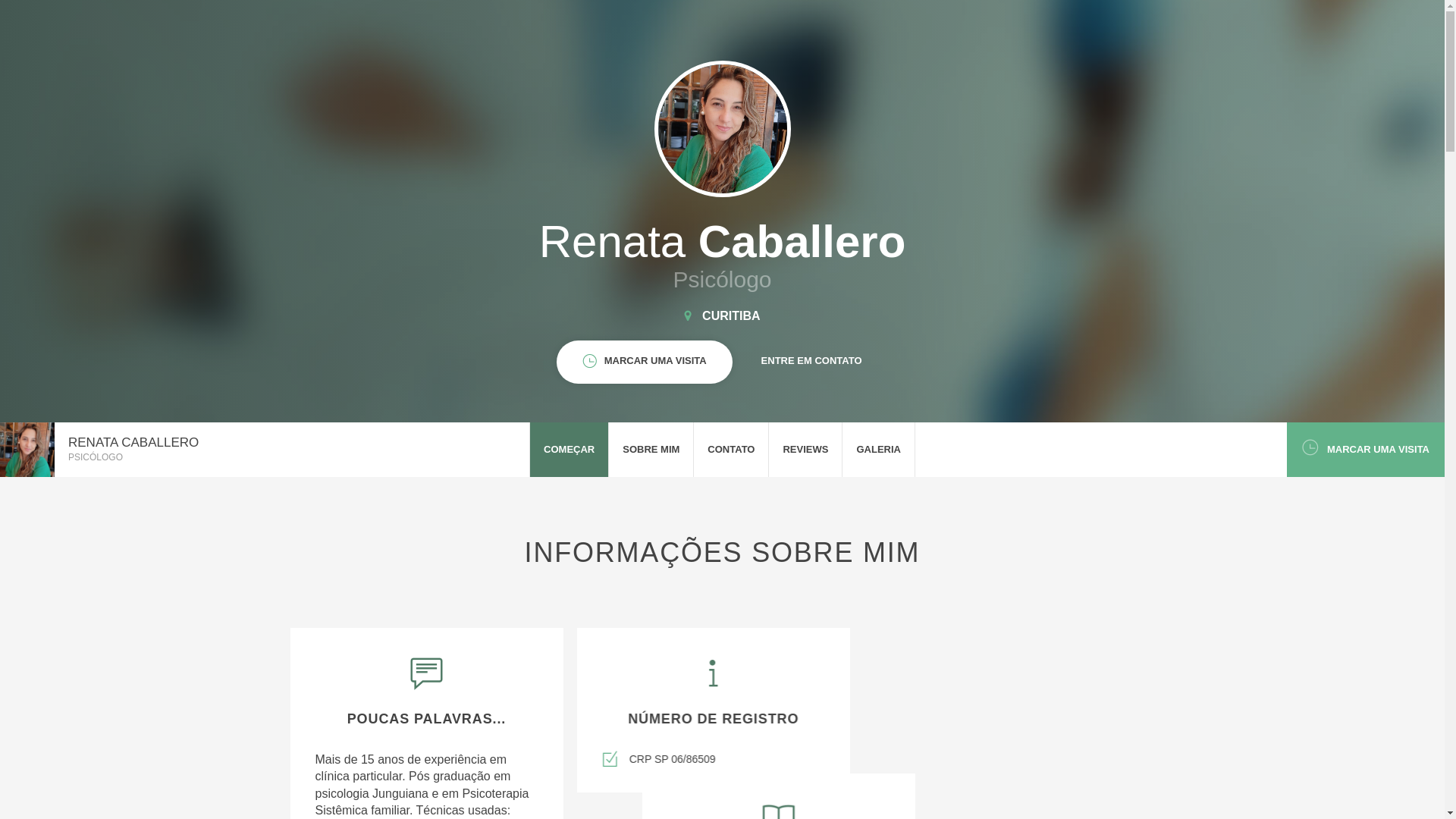 website screenshot of https://psirenatacaballero.com/