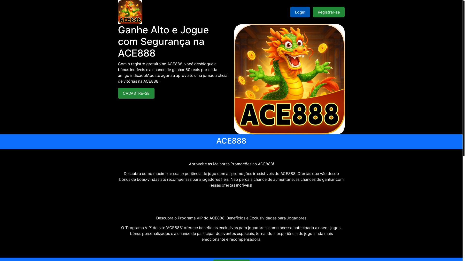 website screenshot of https://ace888-app.com/