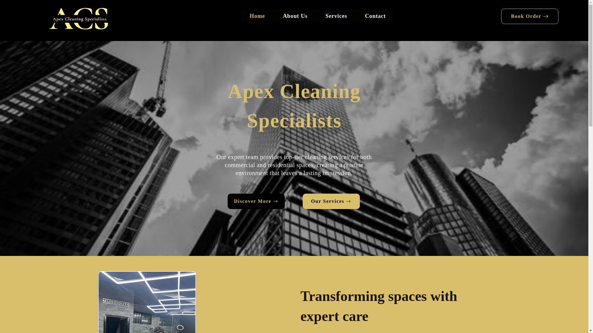 website screenshot of https://apexcleaningspecialist.net/