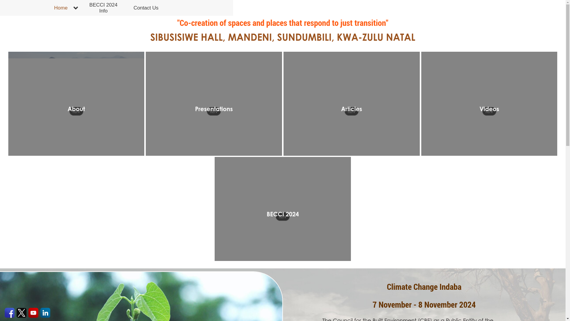 website screenshot of https://becc-conference.org.za/
