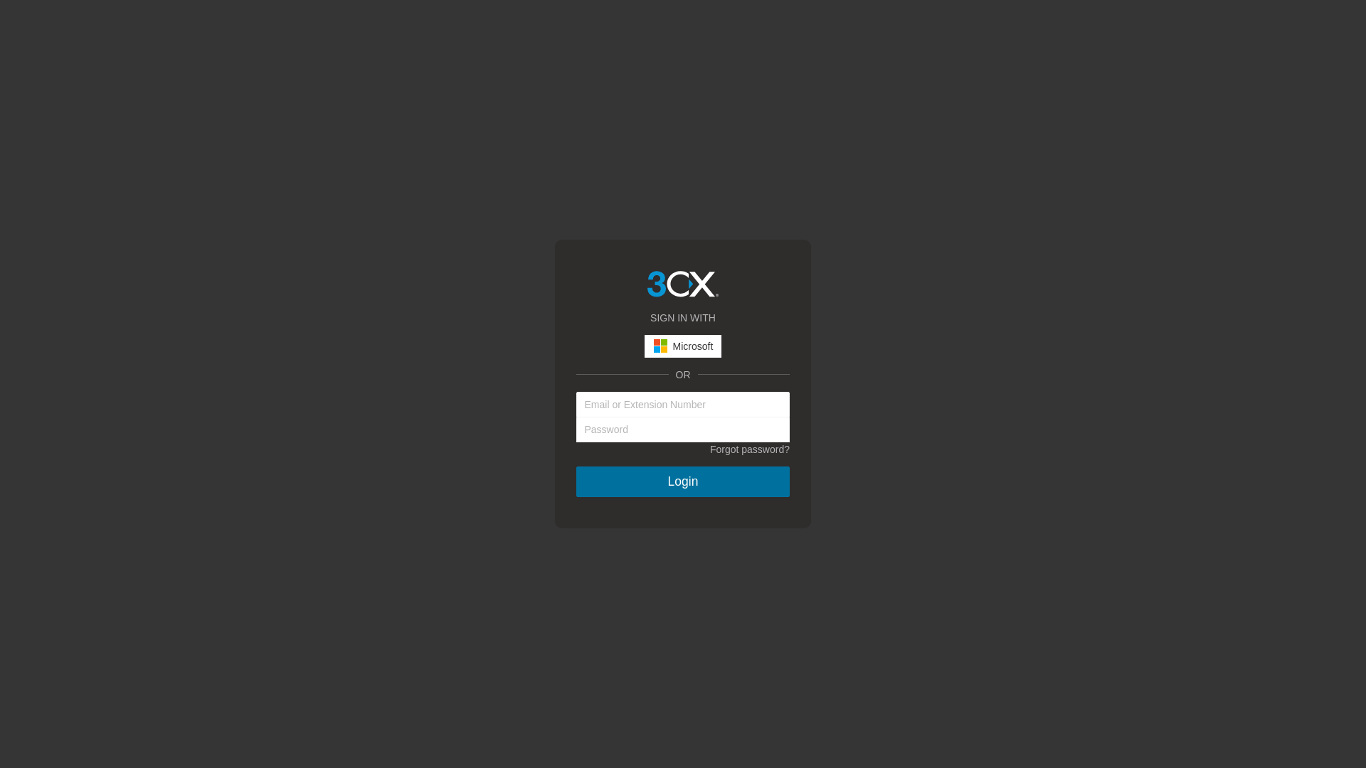 website screenshot of https://lca.3cx.com.au/