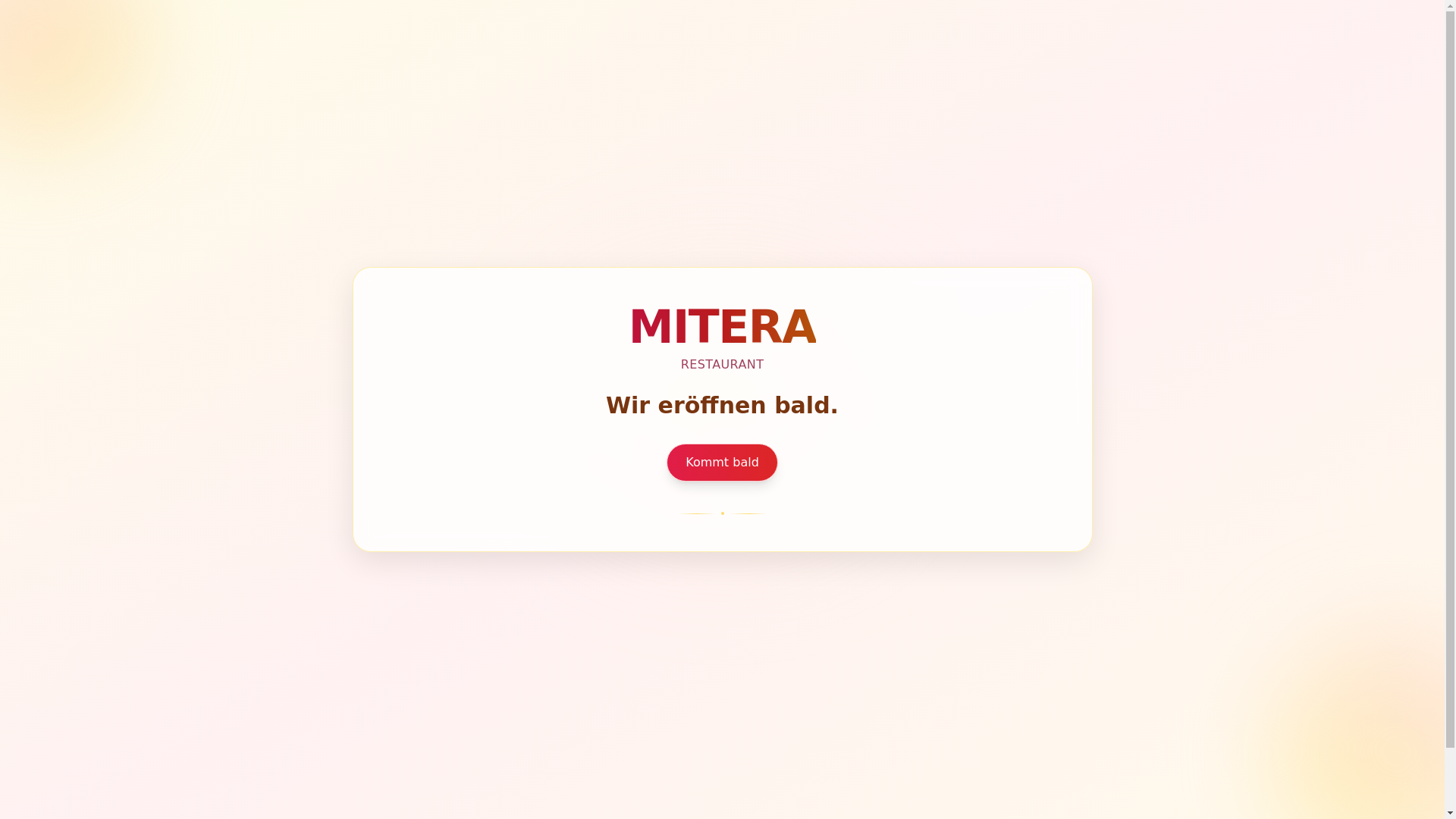 website screenshot of https://miterarestaurant.ch/