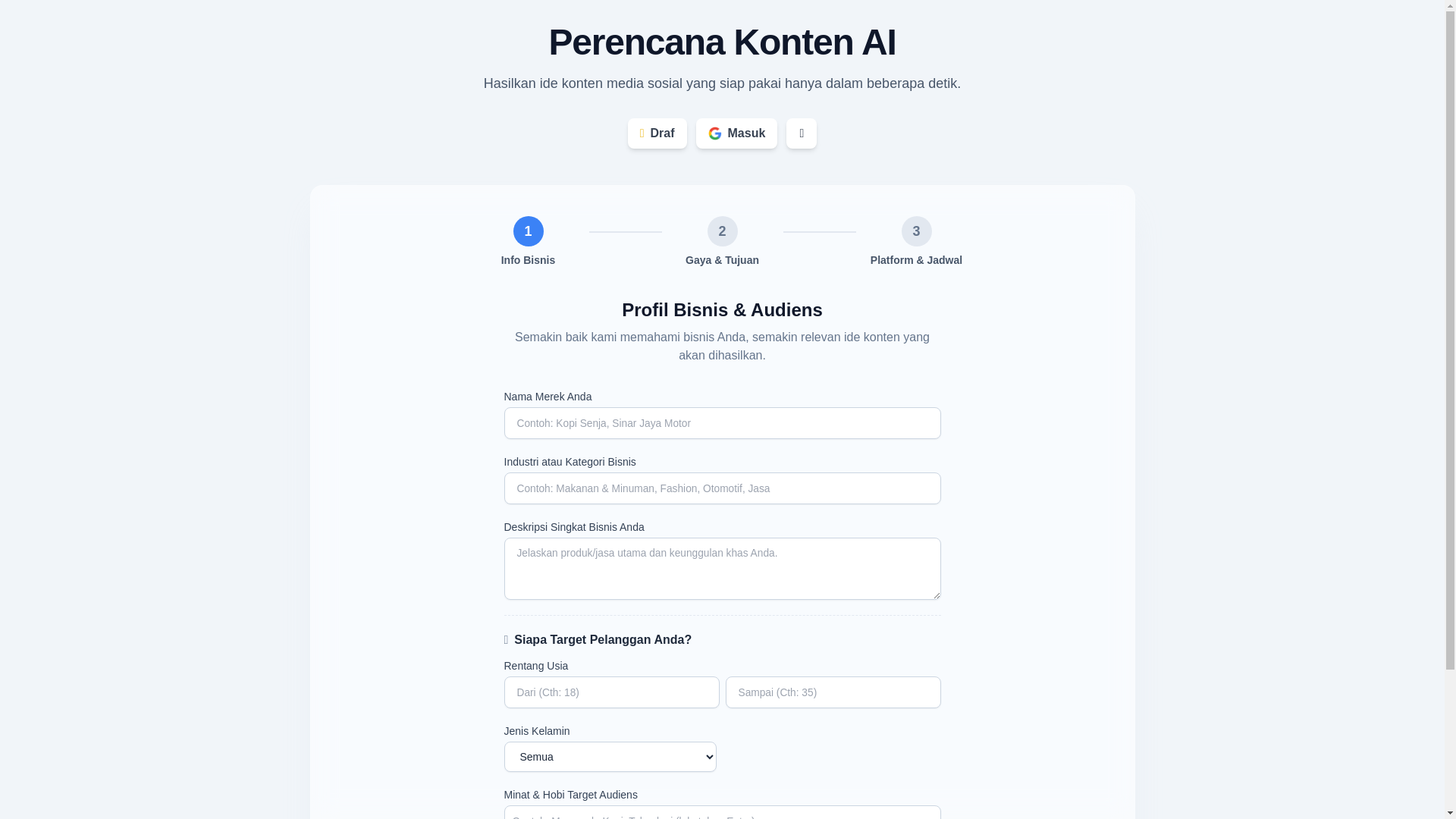 website screenshot of https://perencana-konten-ai-cloudflare.pages.dev/