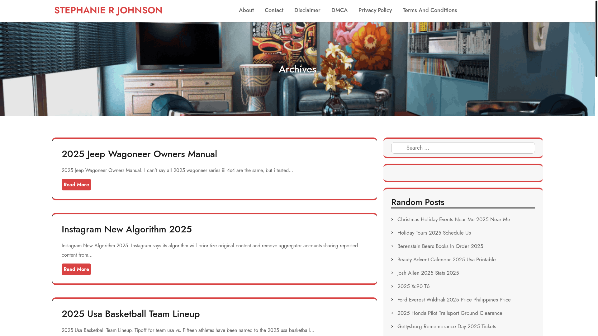 website screenshot of https://stephanierjohnsons.pages.dev/