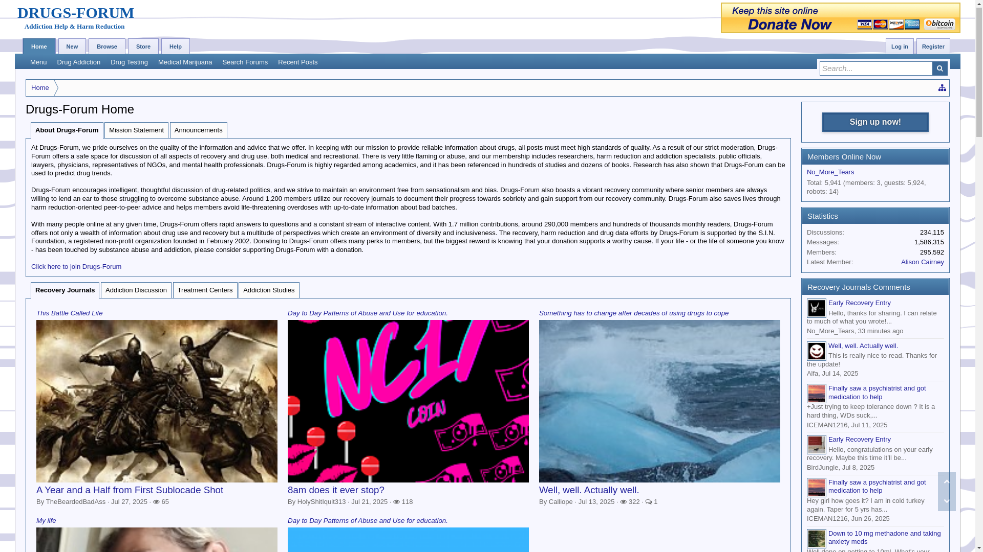 website screenshot of https://www.drugs-forum.com
