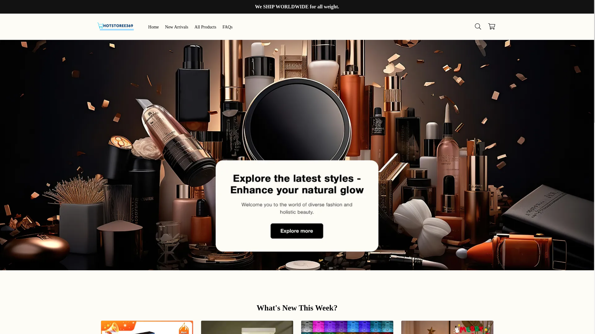website screenshot of https://hotstoree369.com/