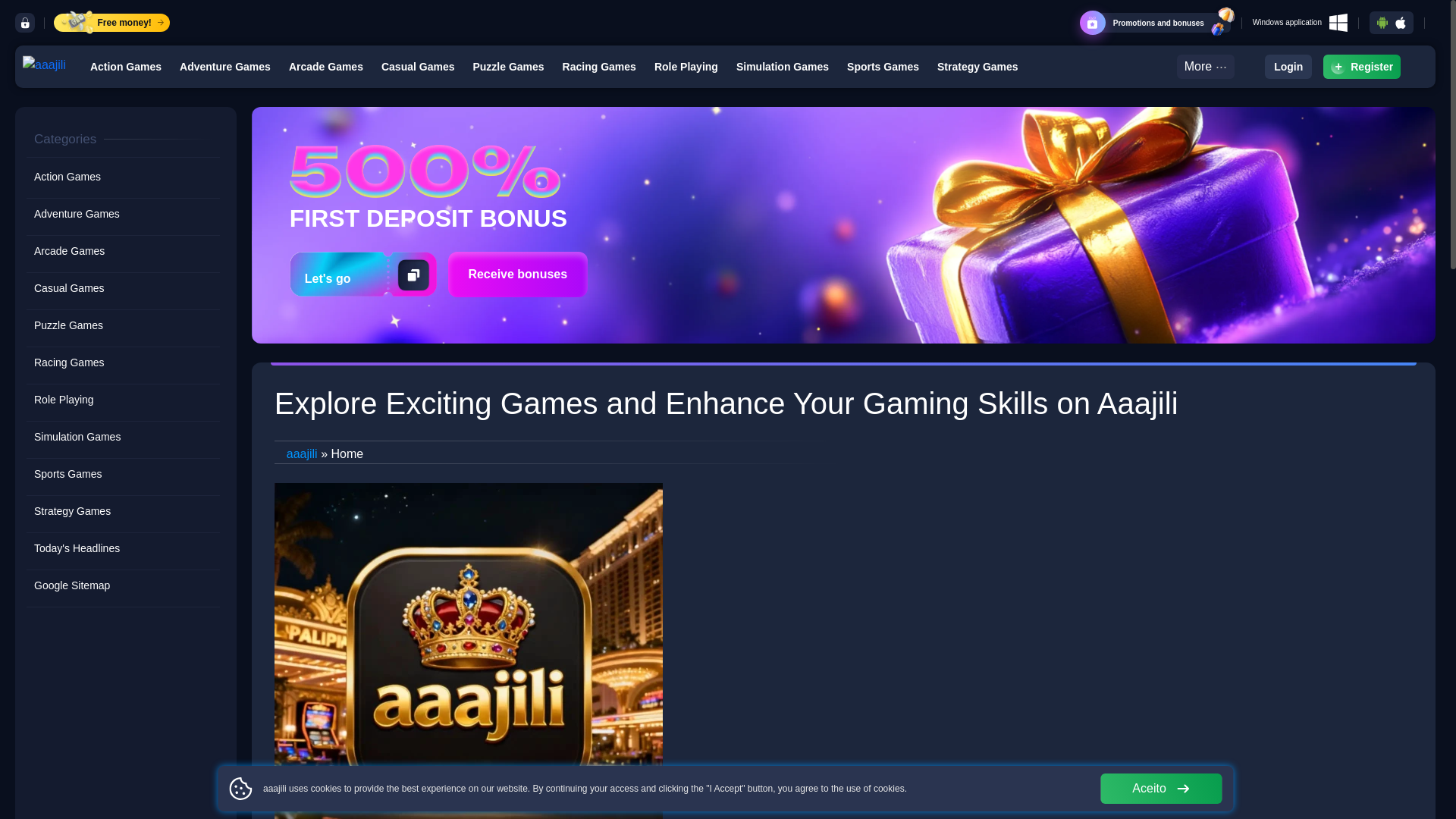 website screenshot of https://aaajilipoker.com/