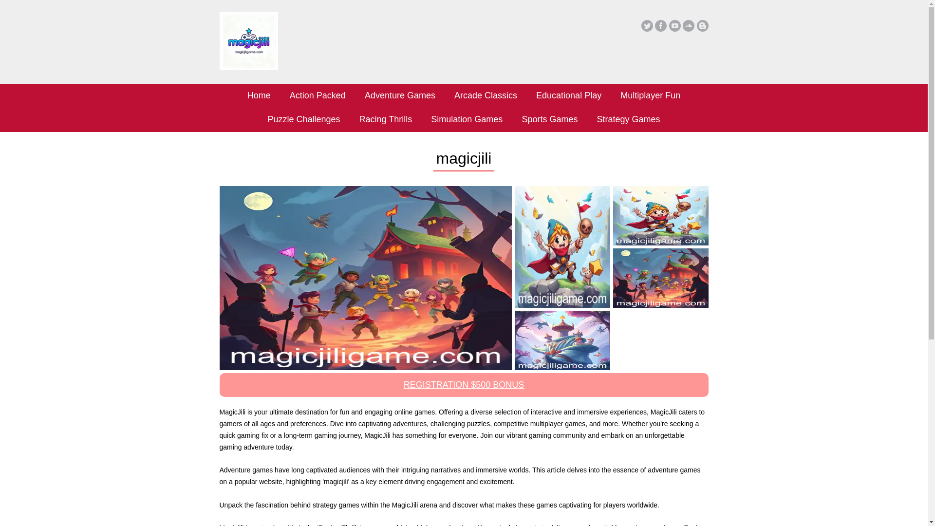 website screenshot of https://magicjiligame.com/