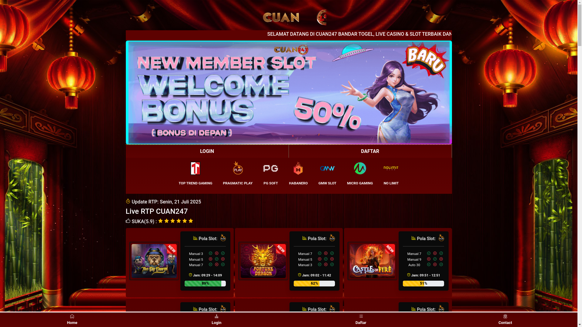 website screenshot of https://rtpcuan-7.pages.dev/