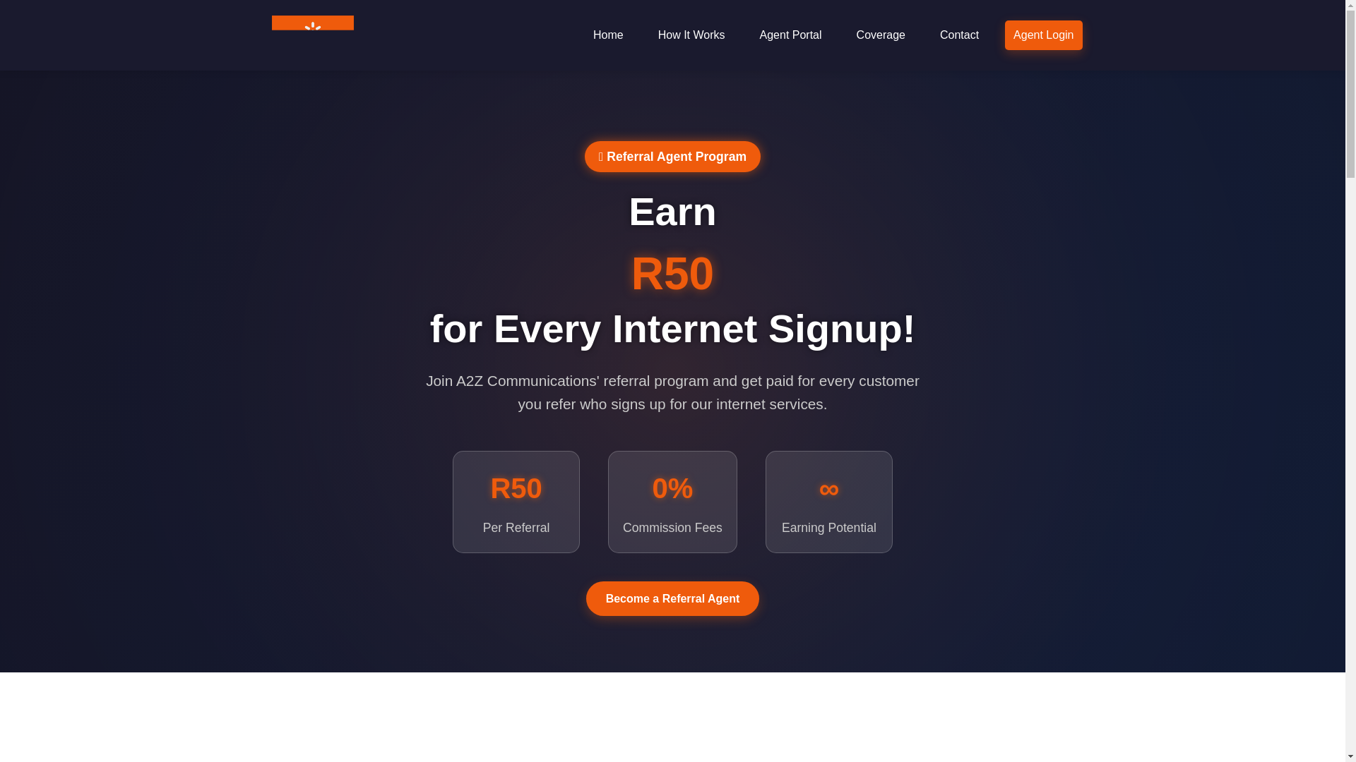 website screenshot of https://a2z-agents.pages.dev/