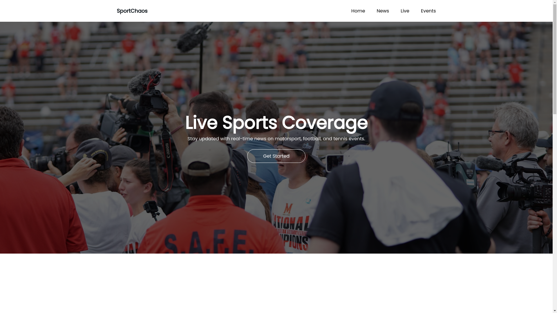 website screenshot of https://sportchaos.live/