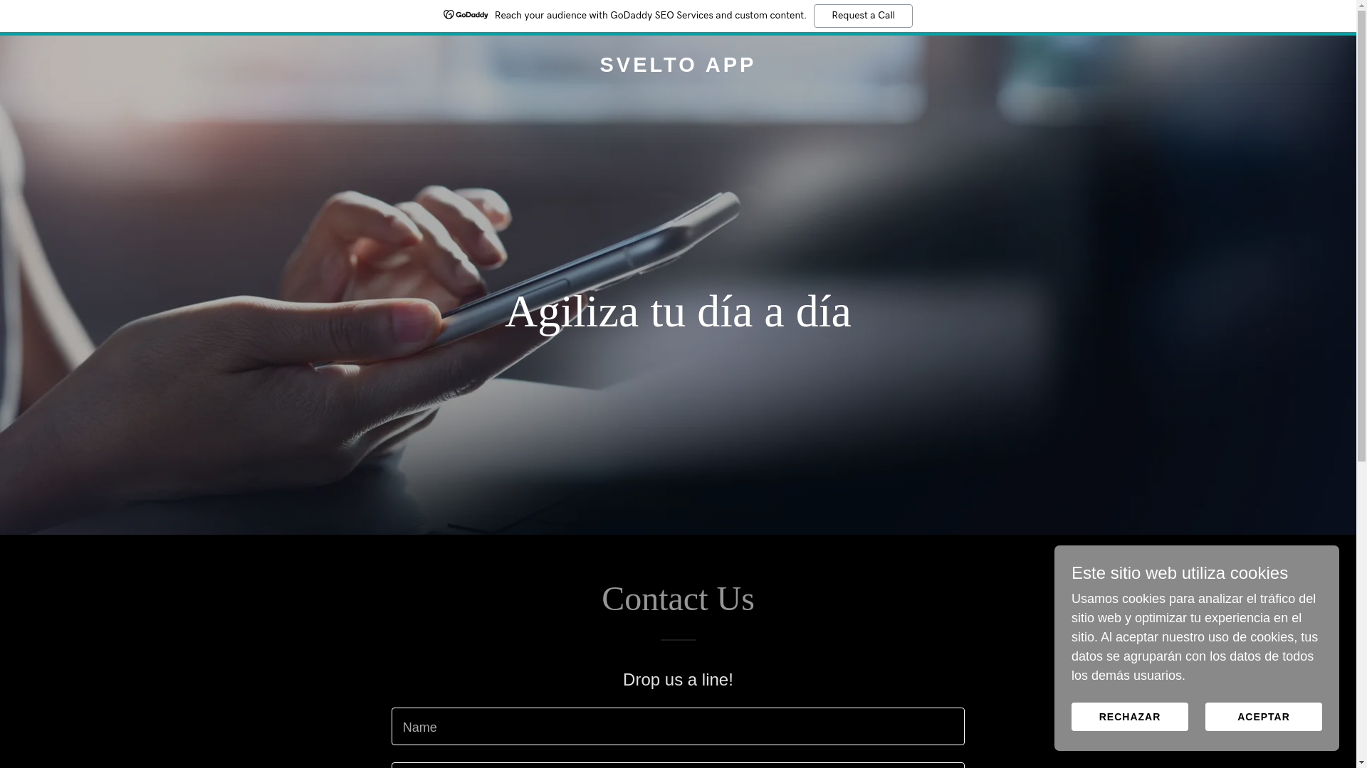 website screenshot of https://sveltoapp.com/