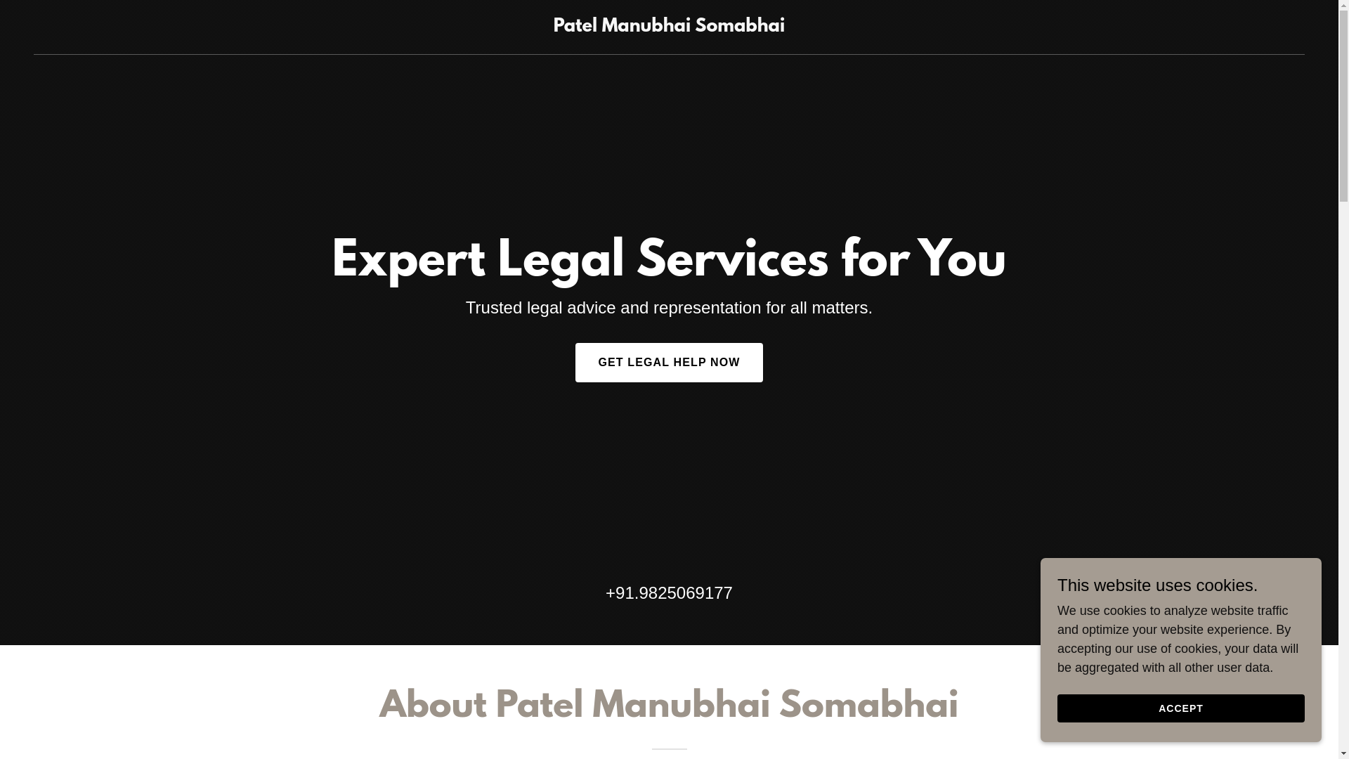 website screenshot of https://mspatelassociates.com/