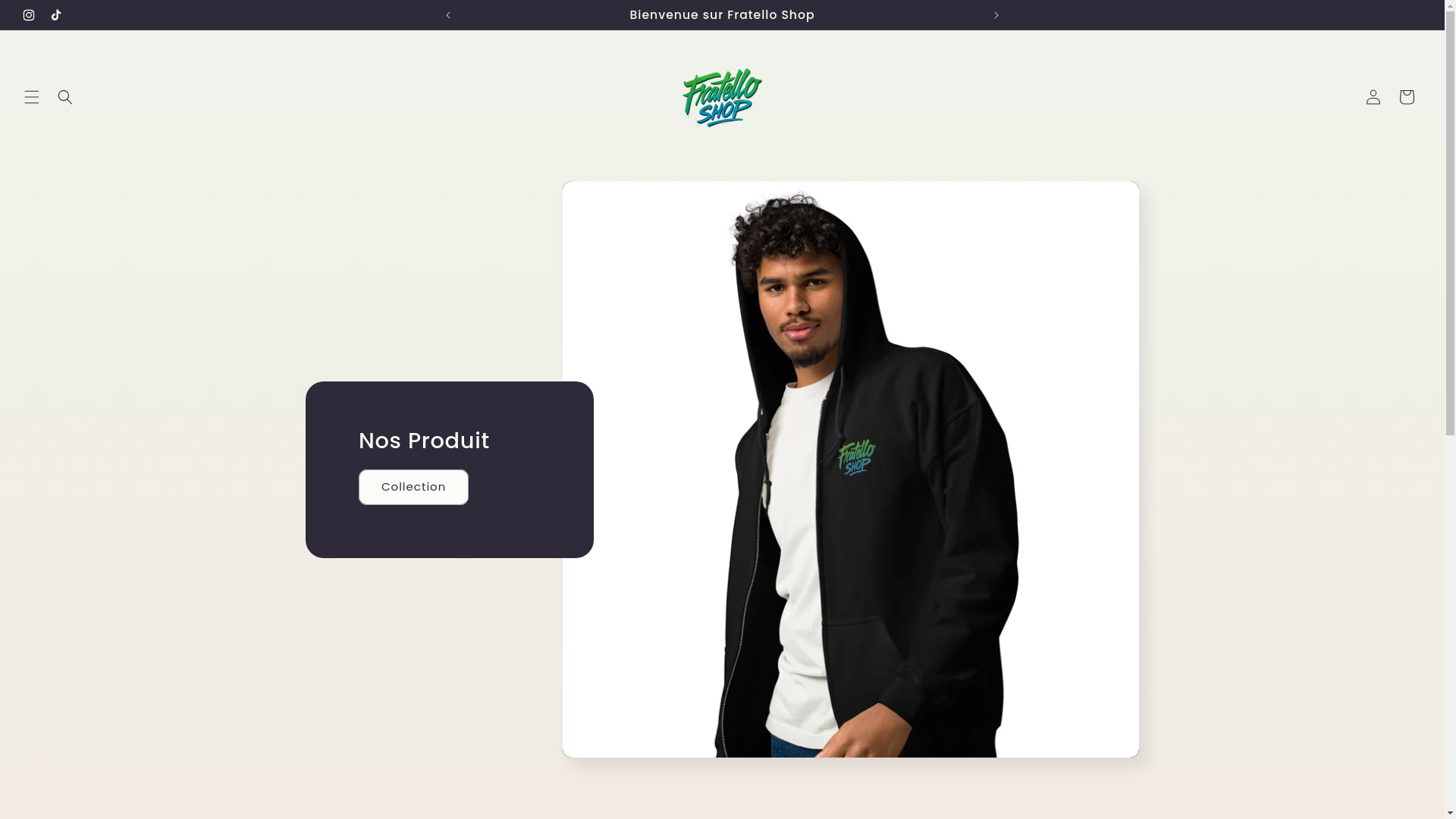 website screenshot of https://fratelloshop.fr/
