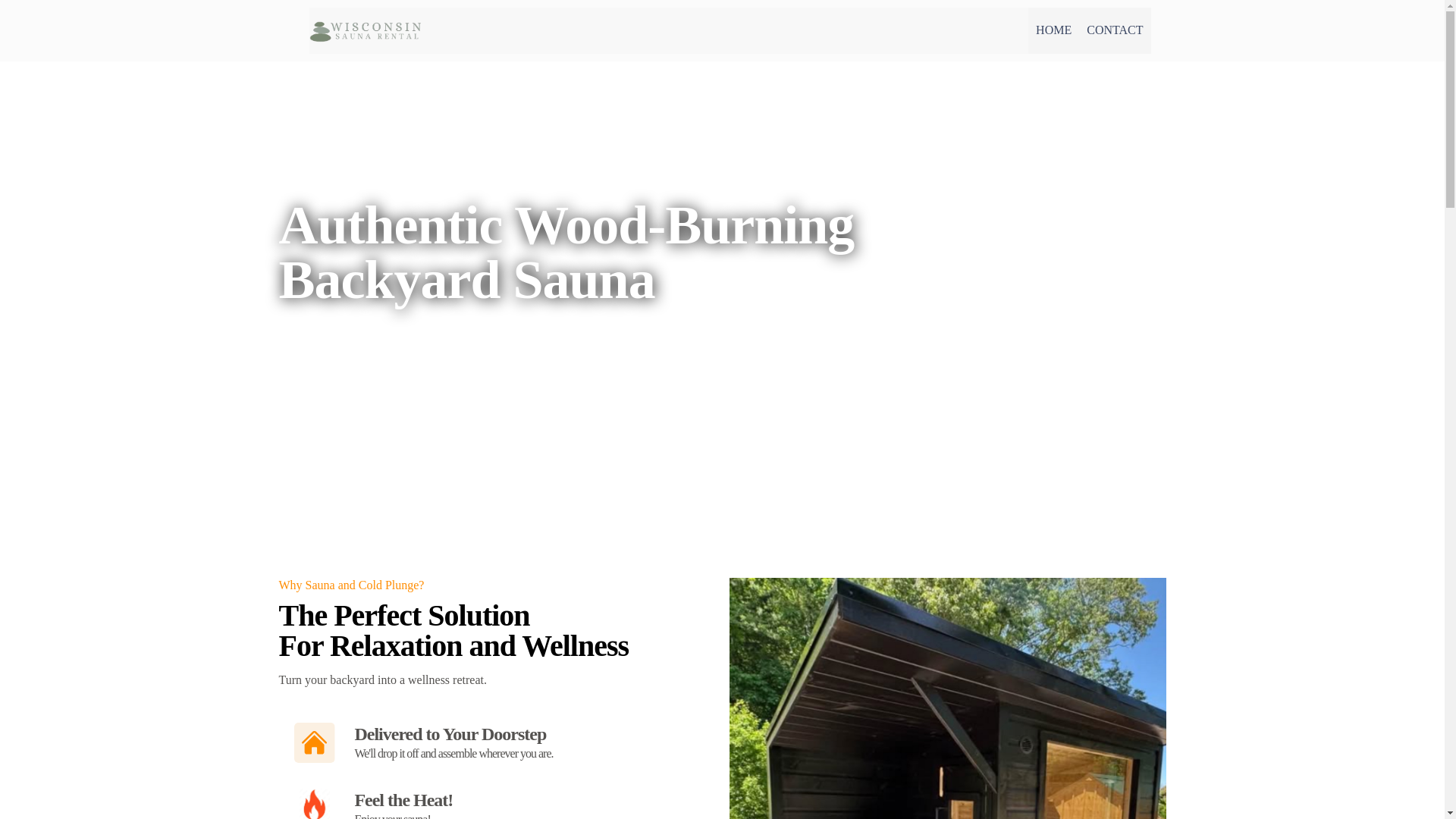 website screenshot of https://wisconsincustomsaunas.com/