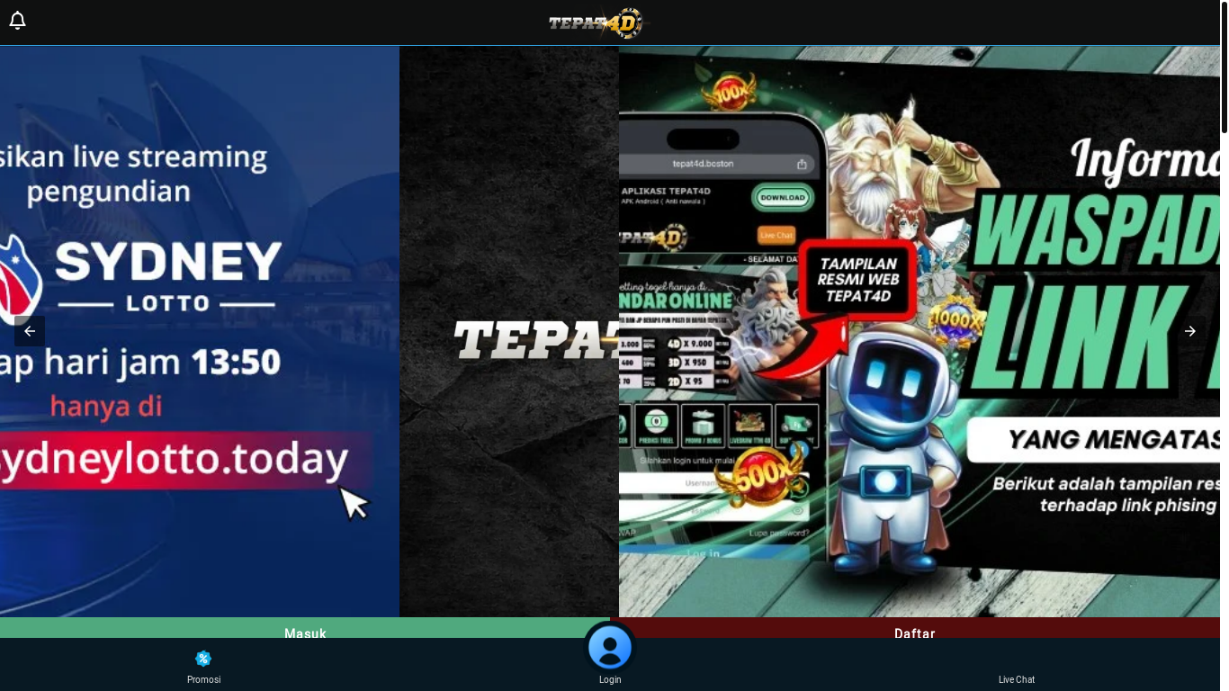 website screenshot of https://tepat4dresmi.pages.dev/