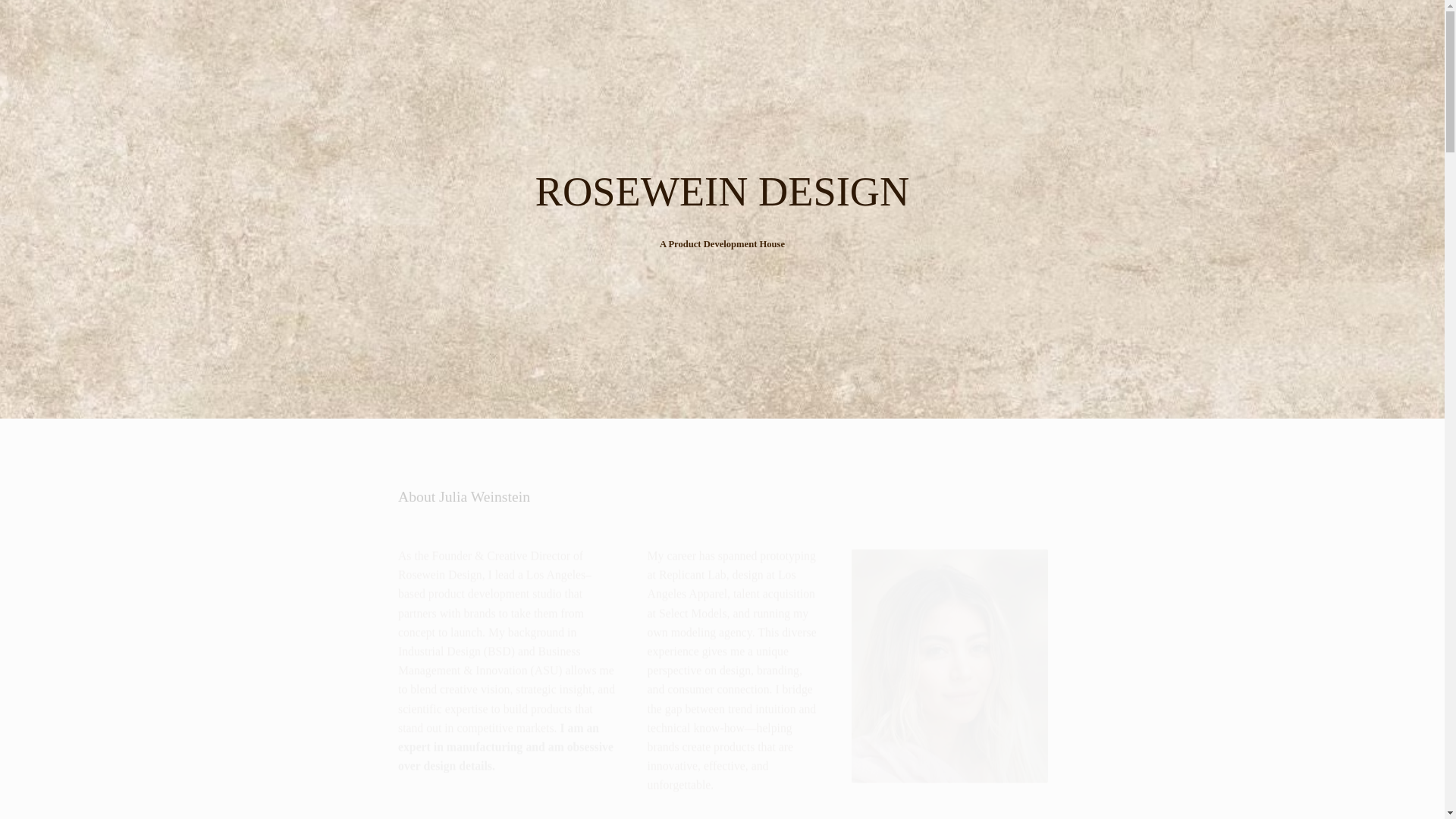 website screenshot of https://roseweindesign.com/