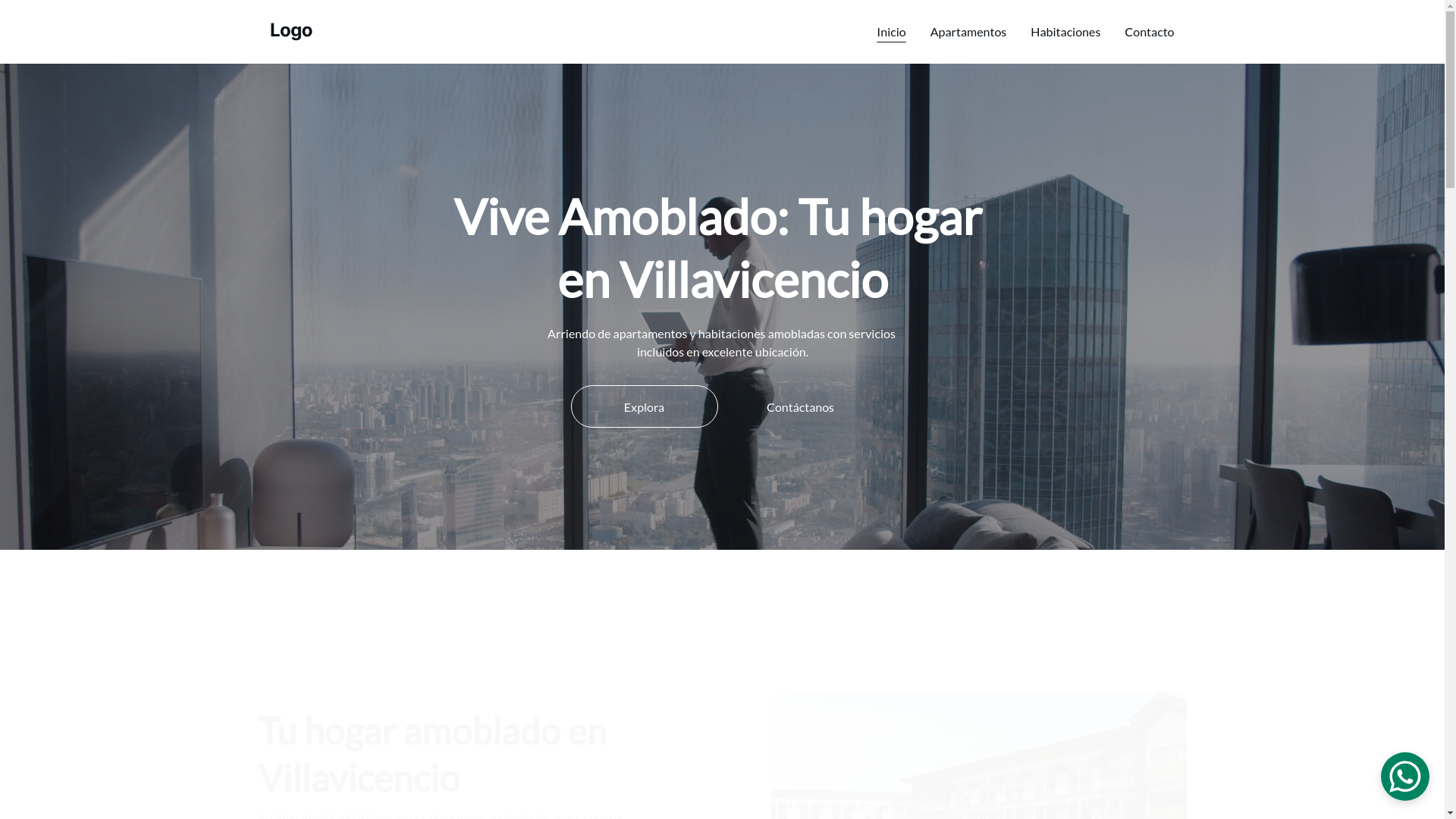 website screenshot of https://viveya-villavicencio.com/