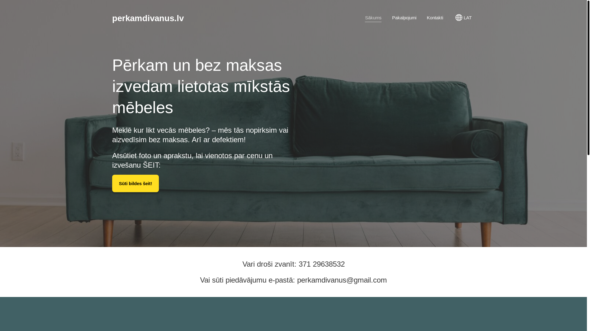 website screenshot of https://perkamdivanus.com/