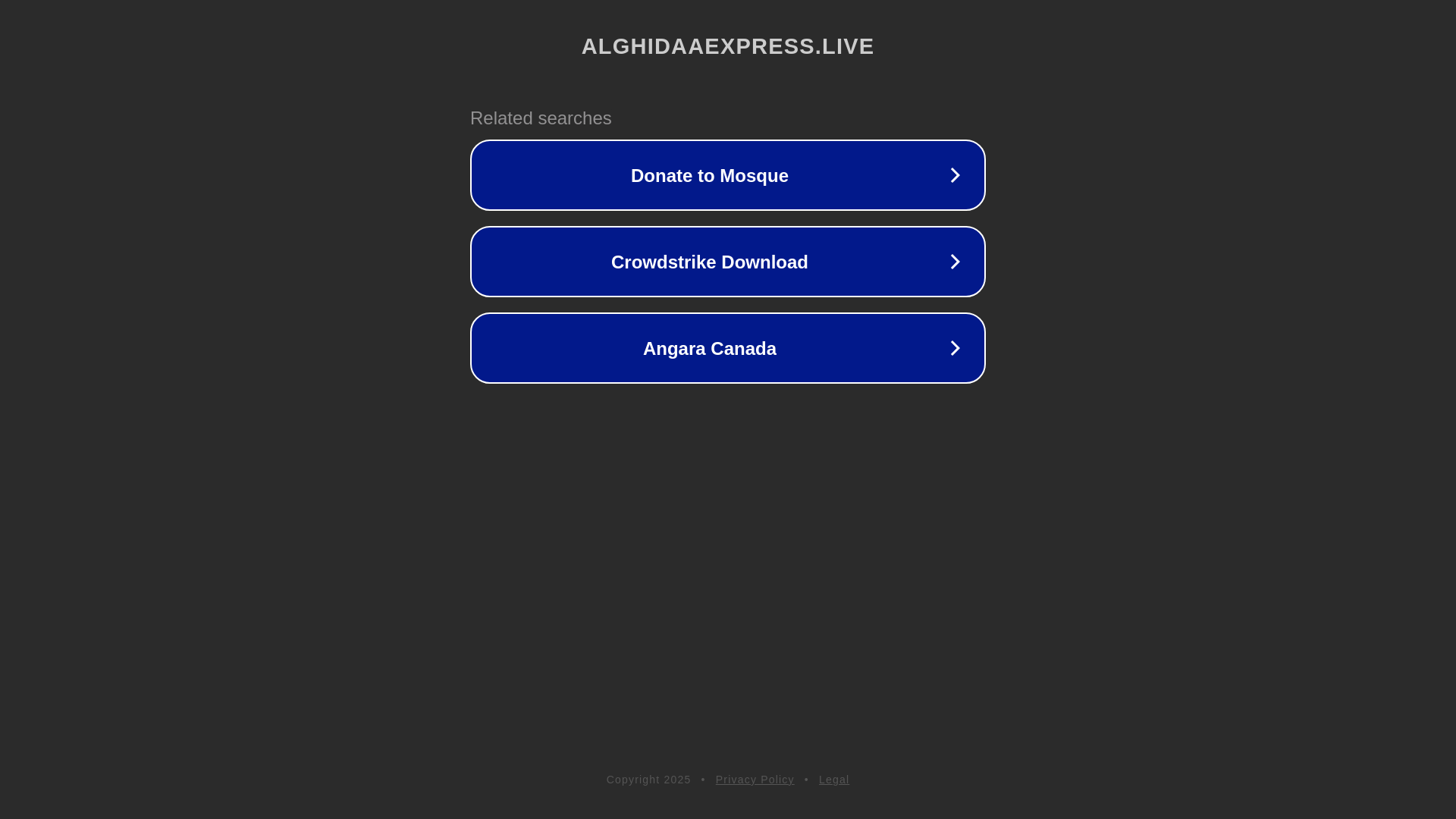 website screenshot of https://alghidaaexpress.live/