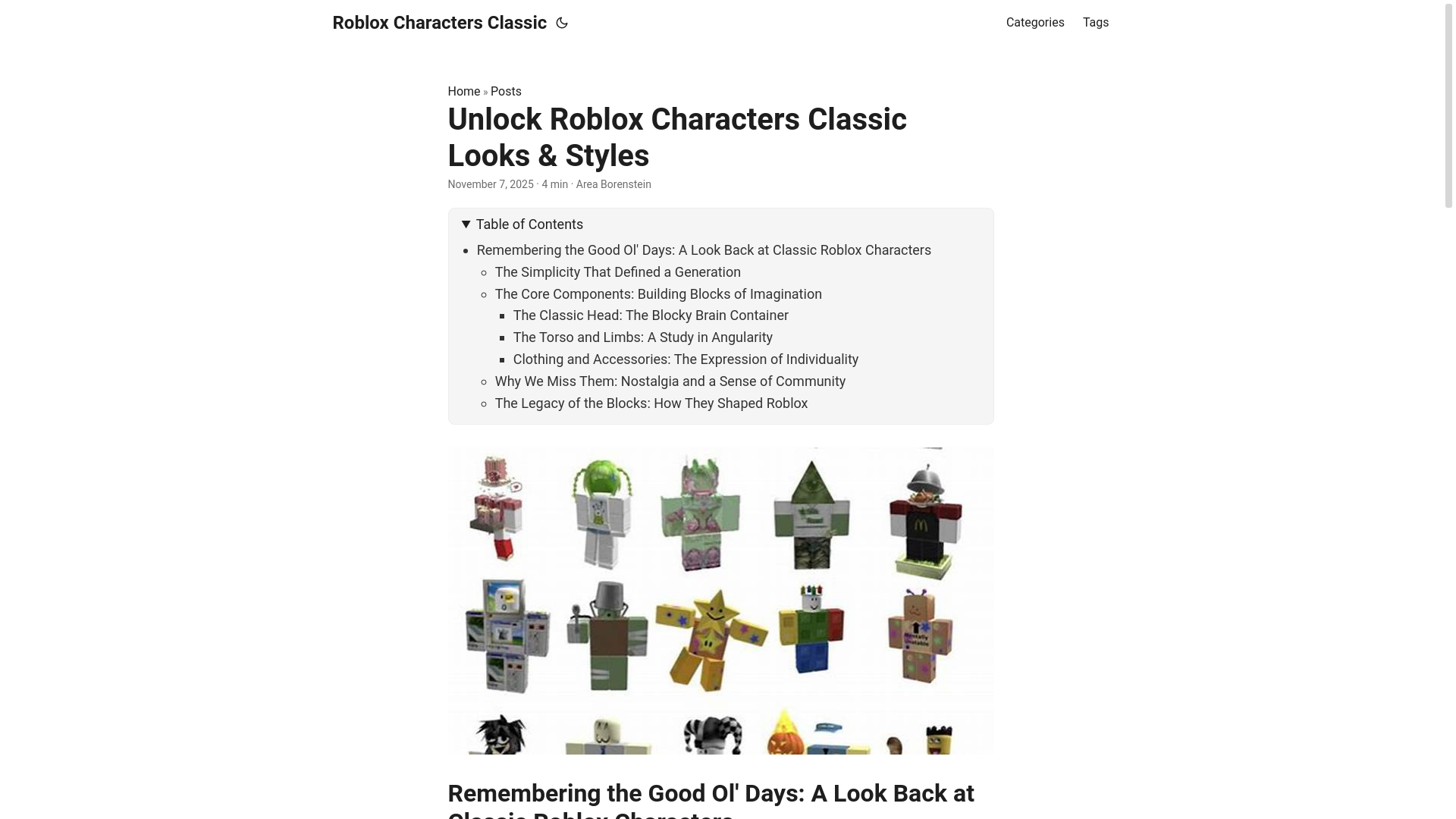 website screenshot of https://roblox-characters-classic.pages.dev/