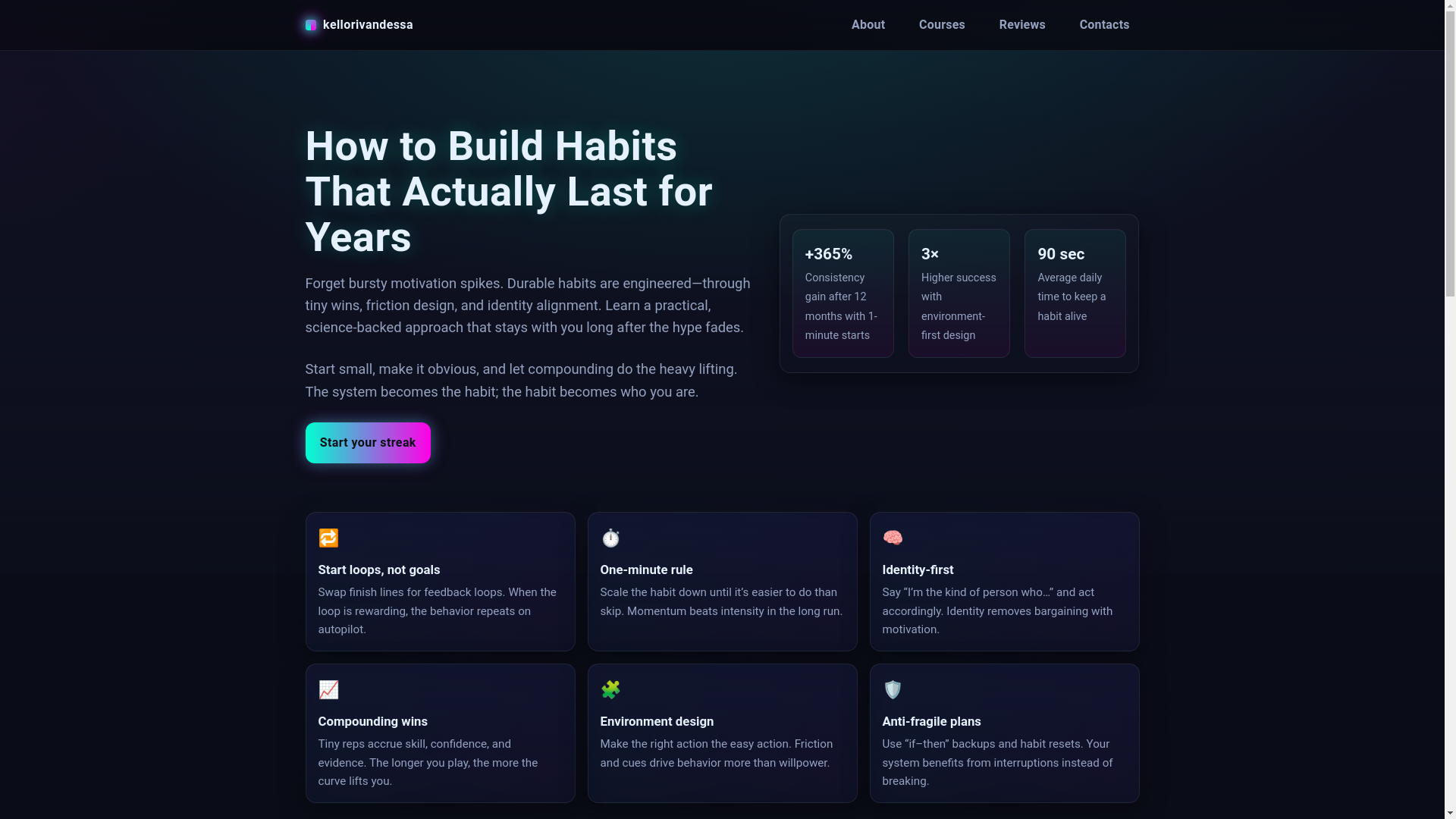 website screenshot of https://kellorivandessa.site/