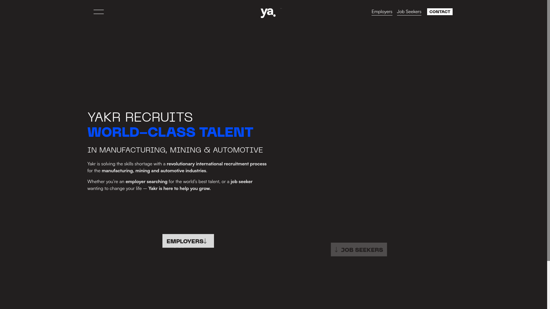 website screenshot of https://yakrcore.com/