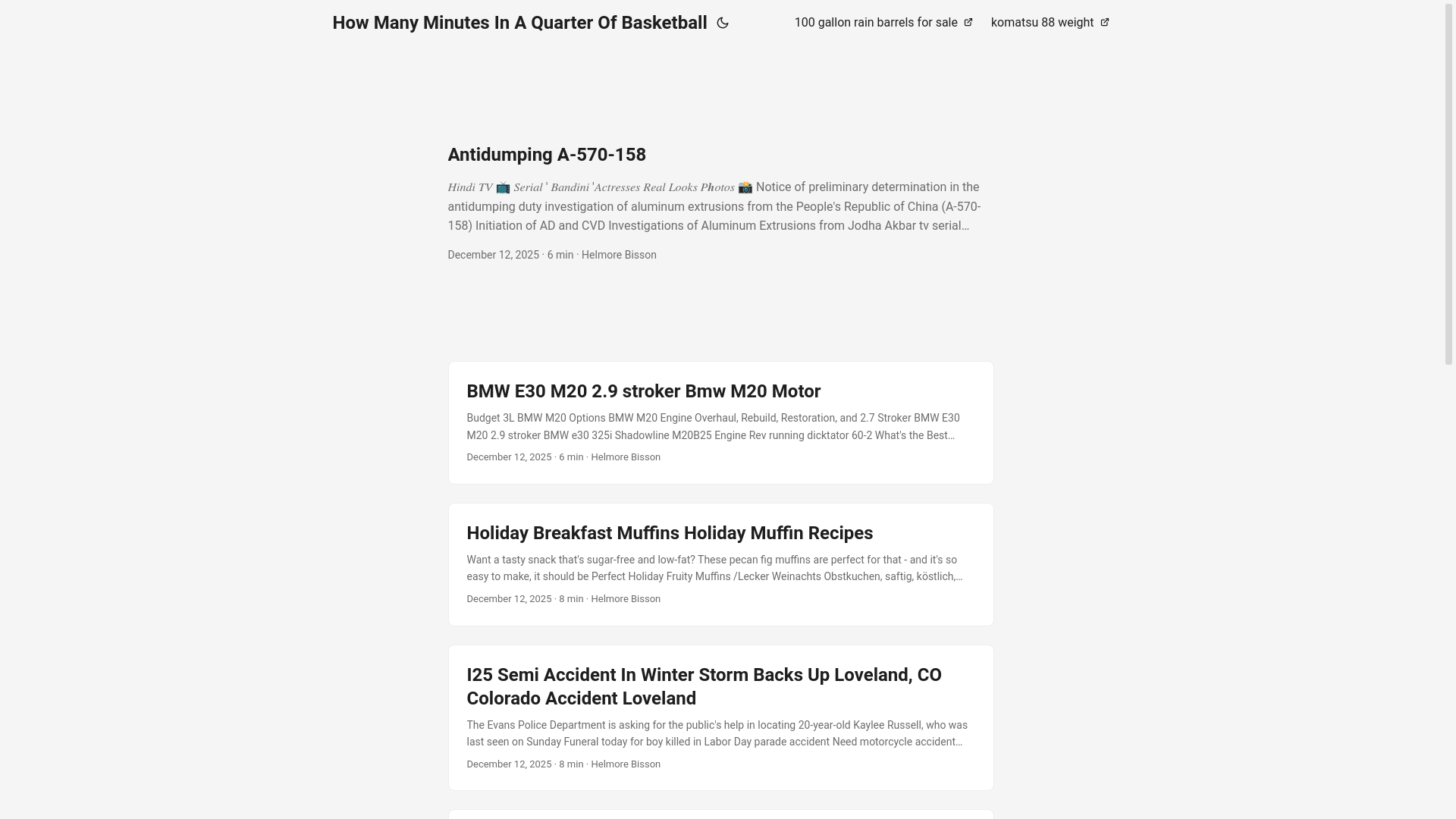 website screenshot of https://howmanyminutesinaquarterofbasketball.pages.dev/