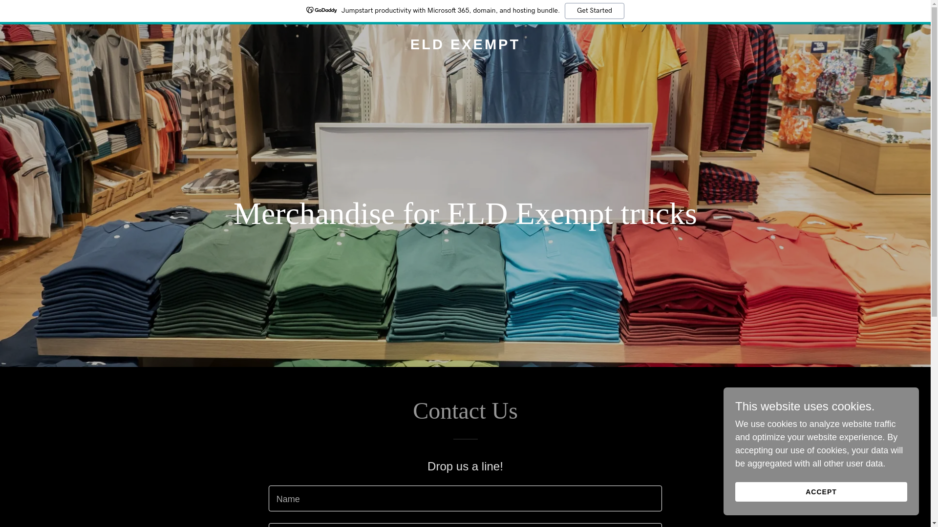 website screenshot of https://eld-exempt.com/