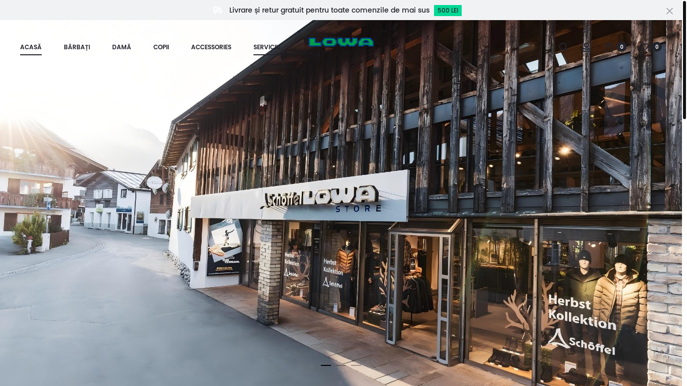 website screenshot of https://www.lowas.ro/