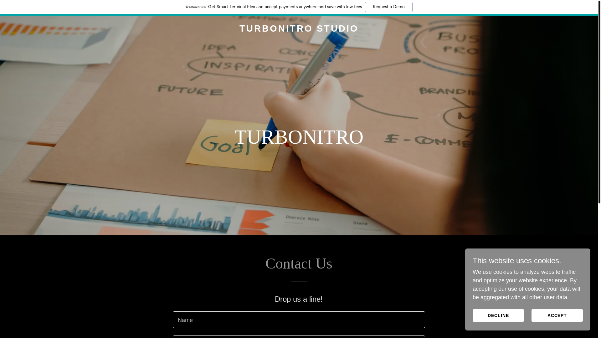 website screenshot of https://turbonitrostudio.com/