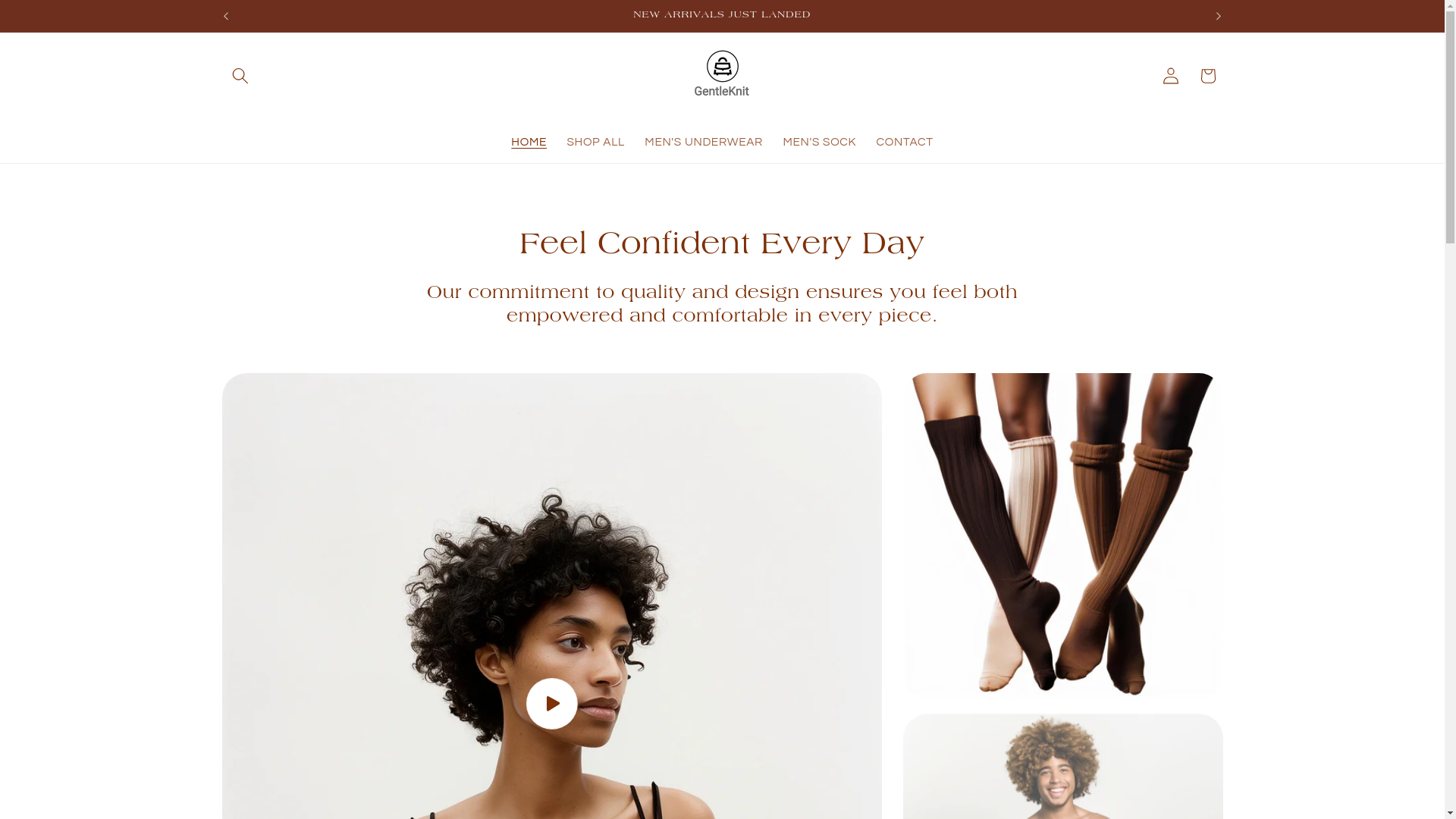 website screenshot of https://gentleknit.com/