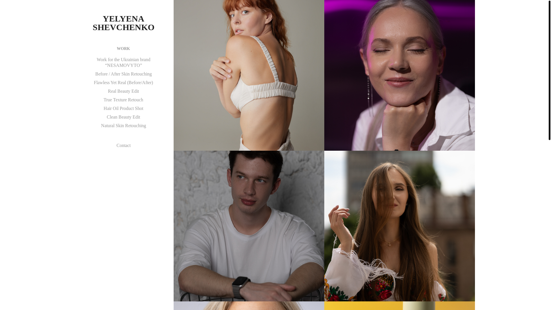website screenshot of https://yelyenashevchenko.com/