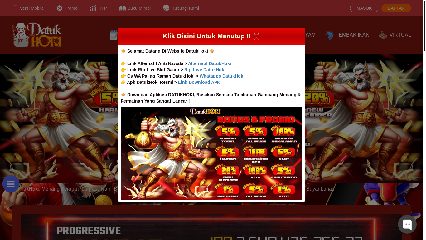 website screenshot of https://855datukhoki.com/