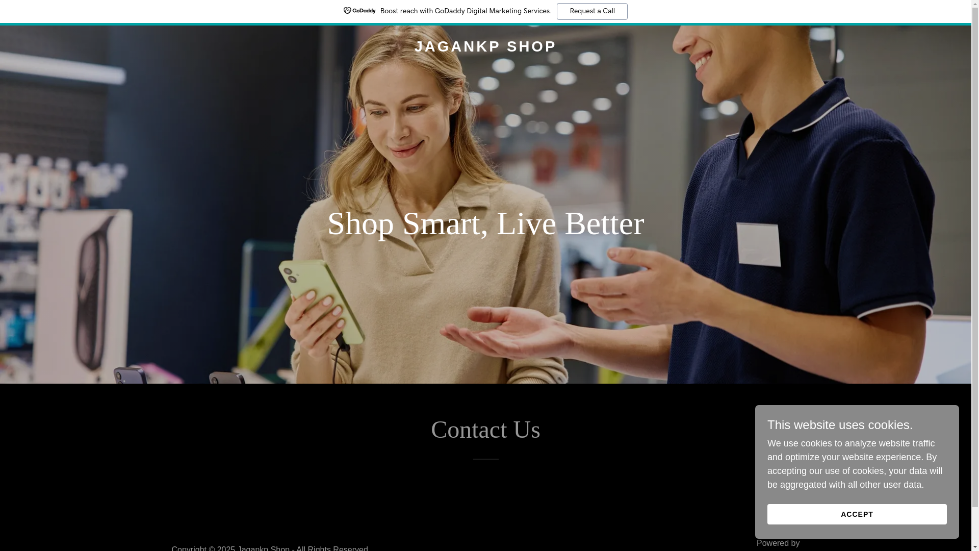 website screenshot of https://jagankp.shop/