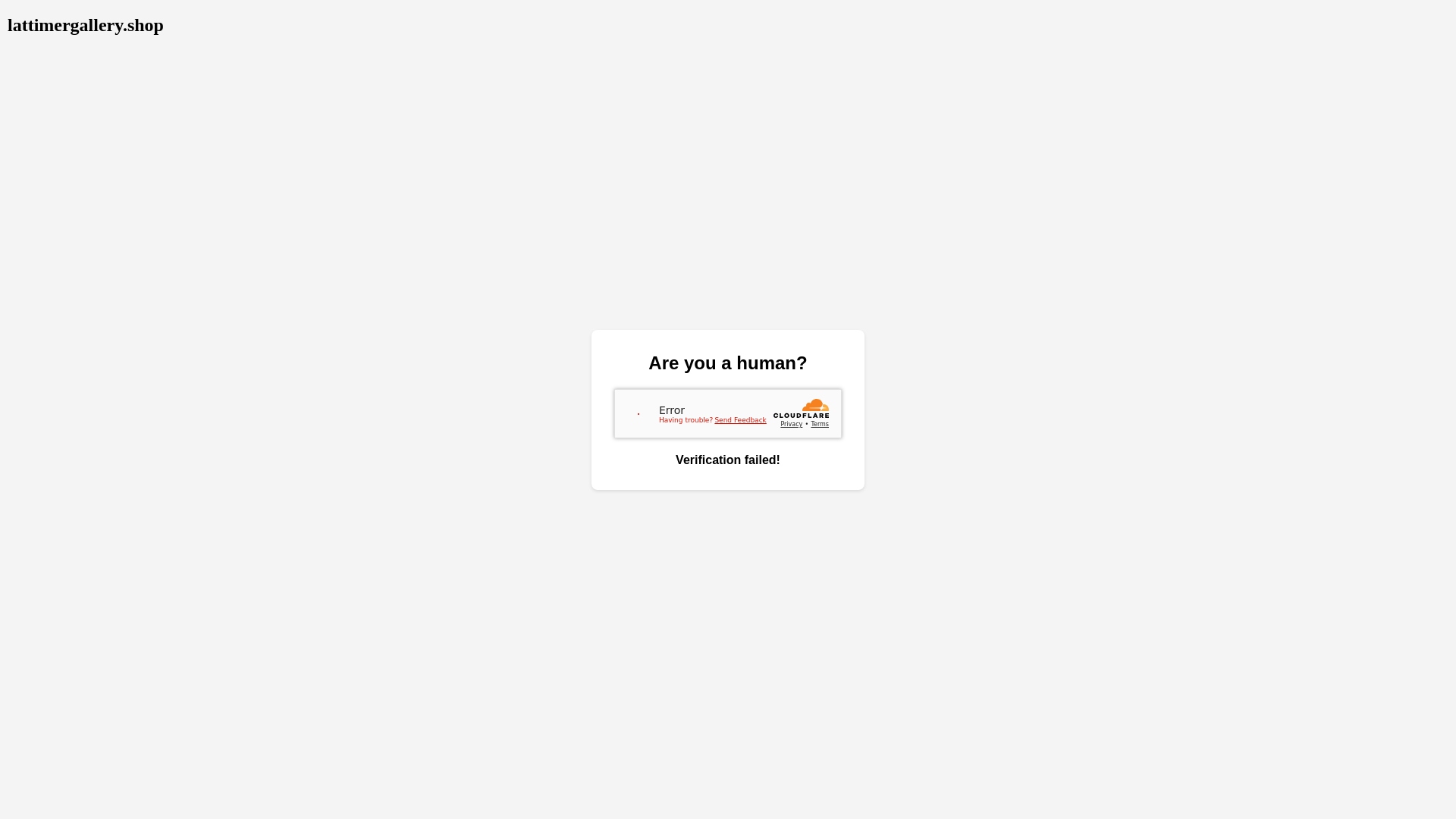 website screenshot of https://lattimergallery.shop/