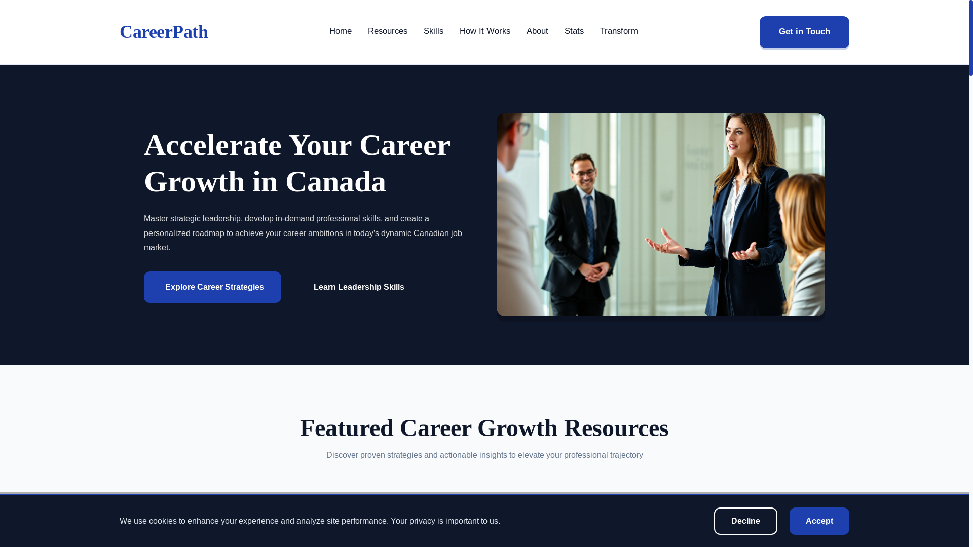 website screenshot of https://careers-paths.com/