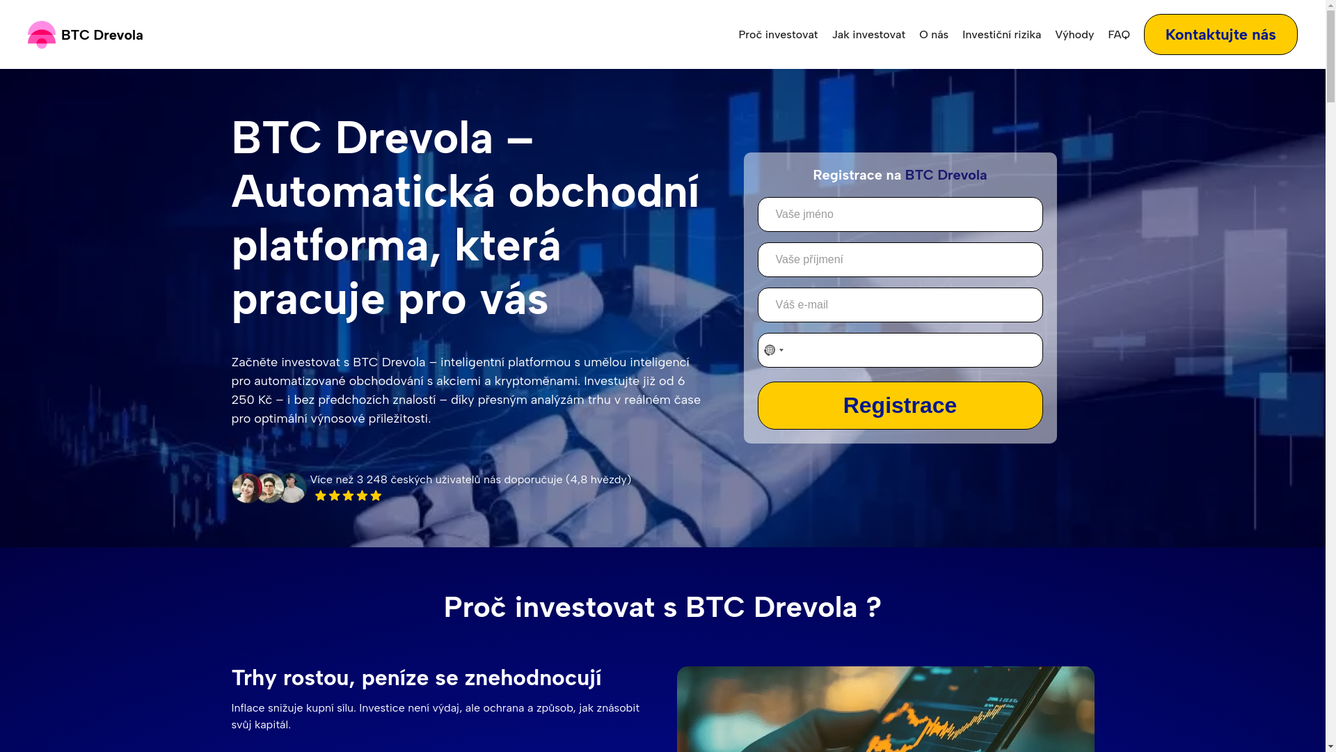 website screenshot of https://btcdrevolacz.net/