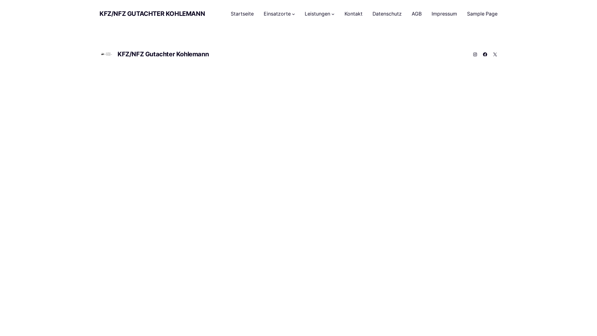 website screenshot of https://gutachterkohlemann.de/