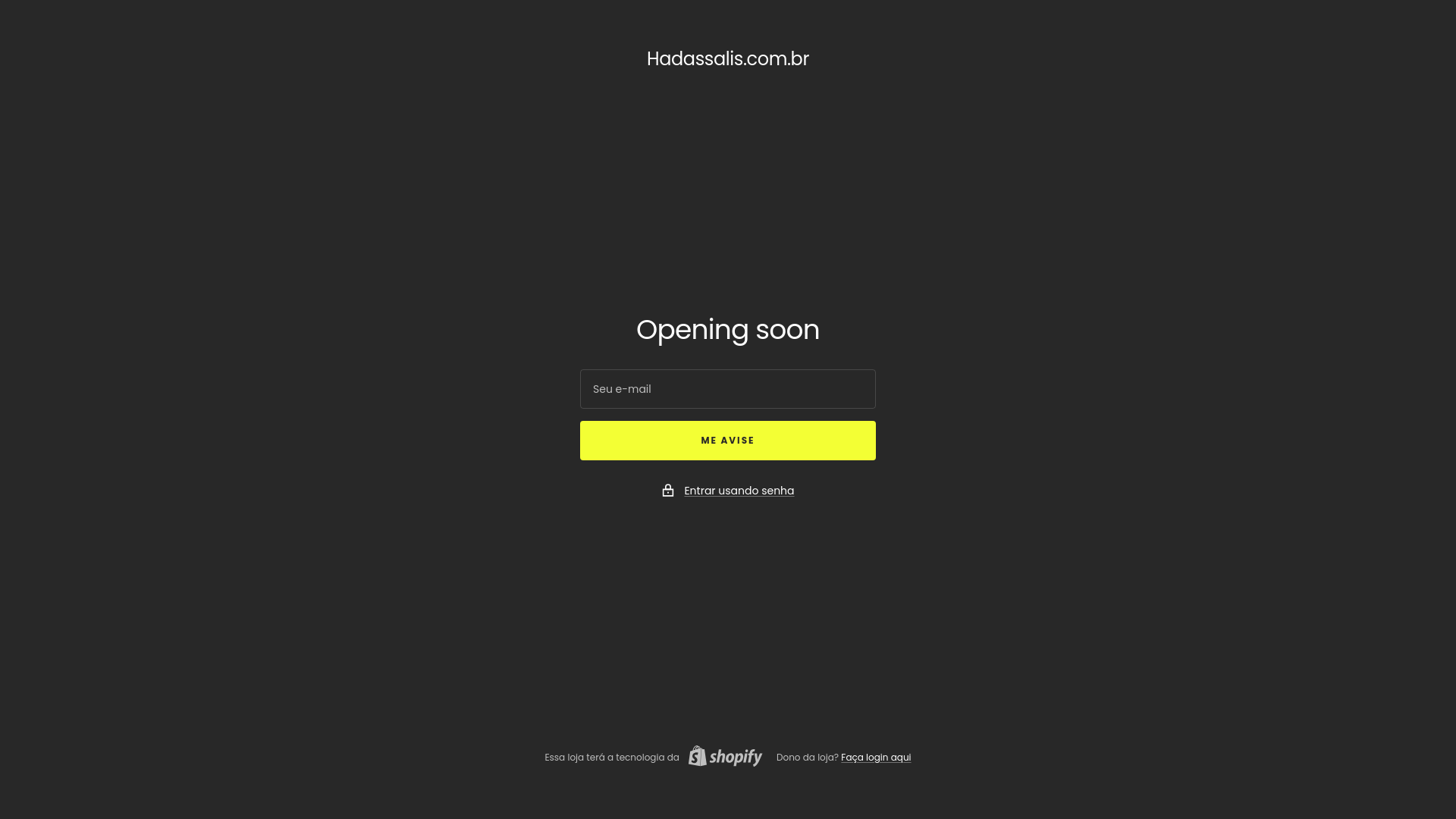 website screenshot of https://hadassalis.com.br/